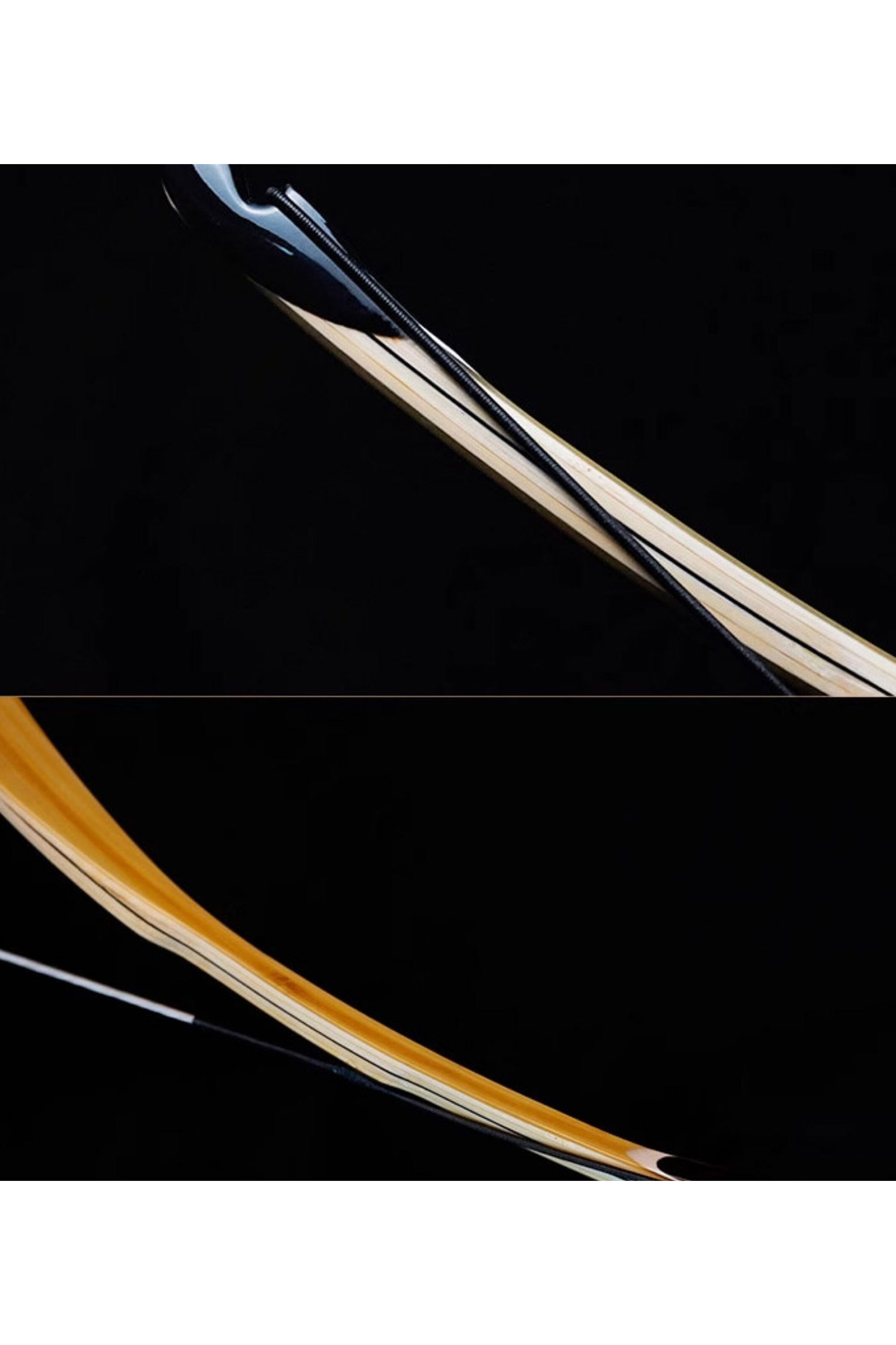 AF ZhuRan Traditional Hunting Recurve Bow 65" One-piece 20-50lbs