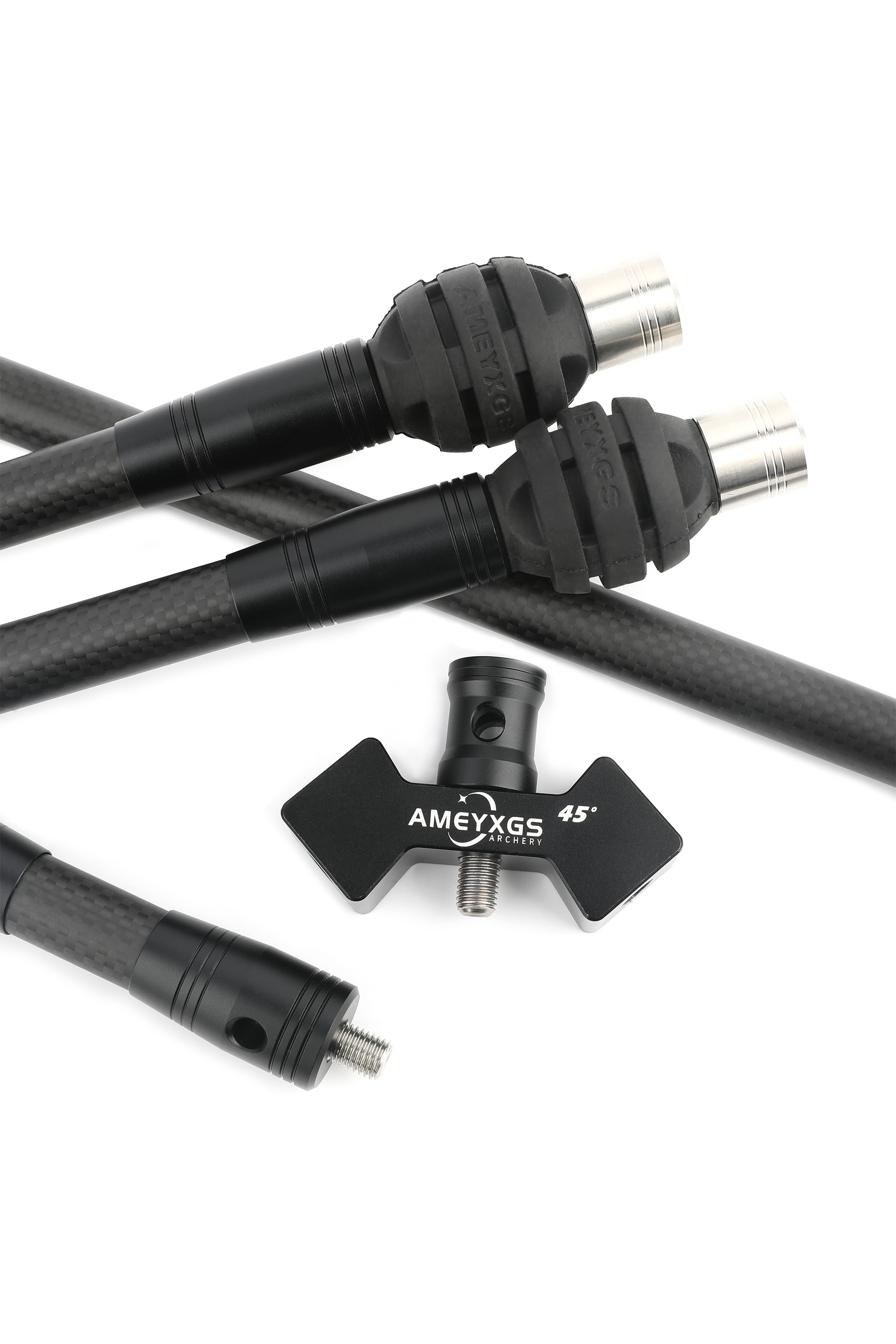 Archery Carbon Stabilizer Balance Bar Kit for Bow Target 28inch 45°