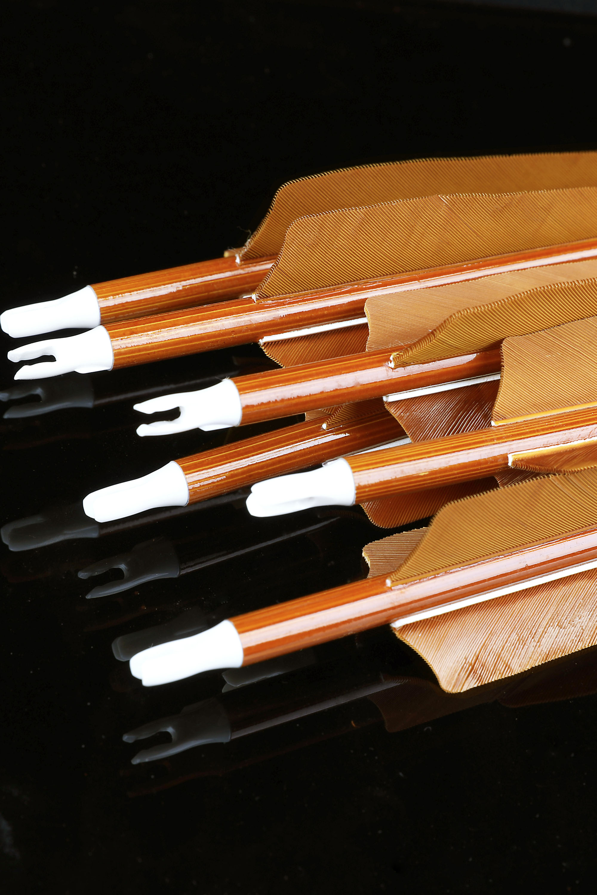 SHARROW 500 Spine Carbon Bamboo Arrows - 12 Pack