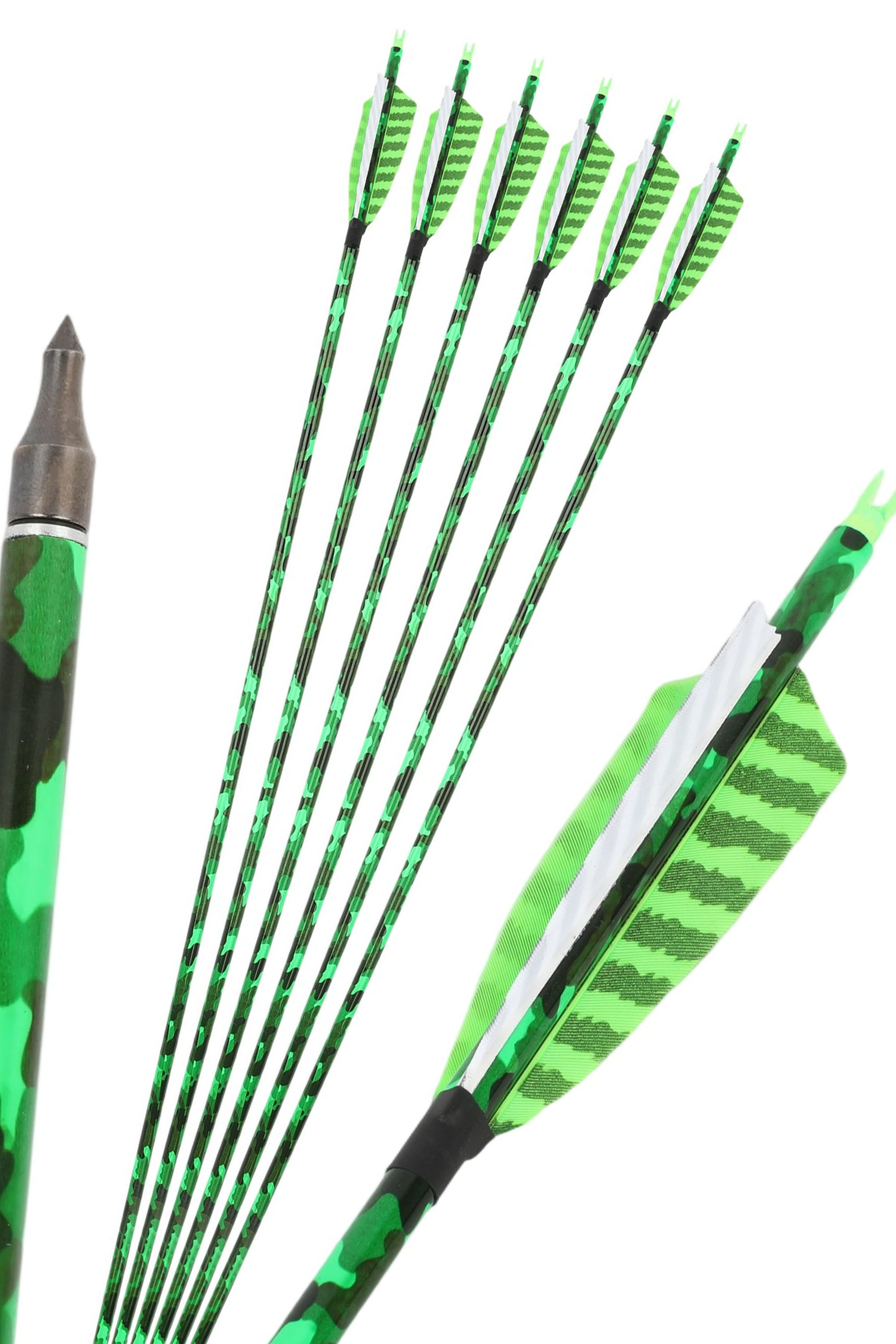 Carbon Archery Arrows with 4" Turkey Feathers 12-Pack Hunting