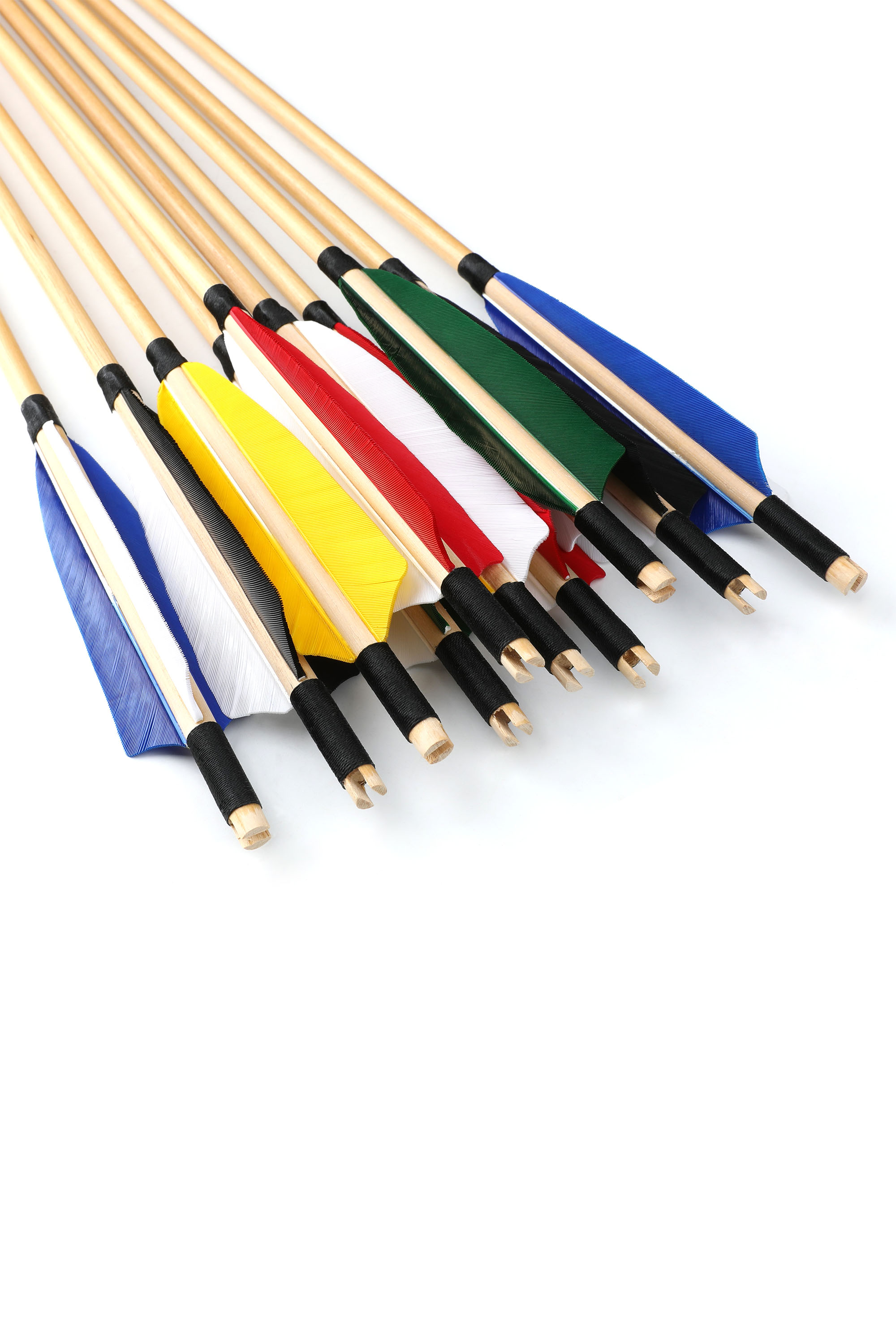 80cm Traditional White Wood Arrows,