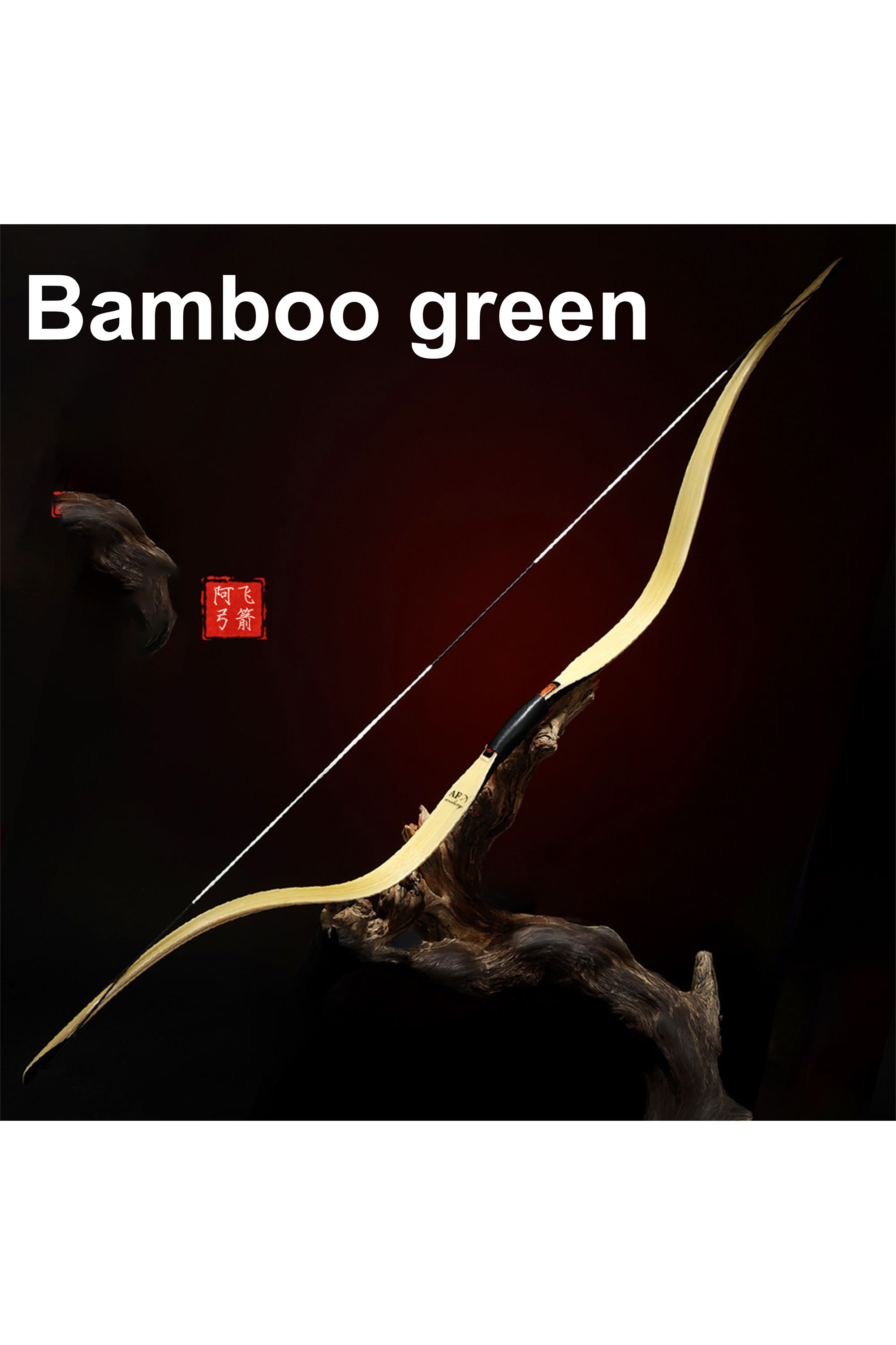 AF ZhuRan Traditional Hunting Recurve Bow 65" One-piece 20-50lbs