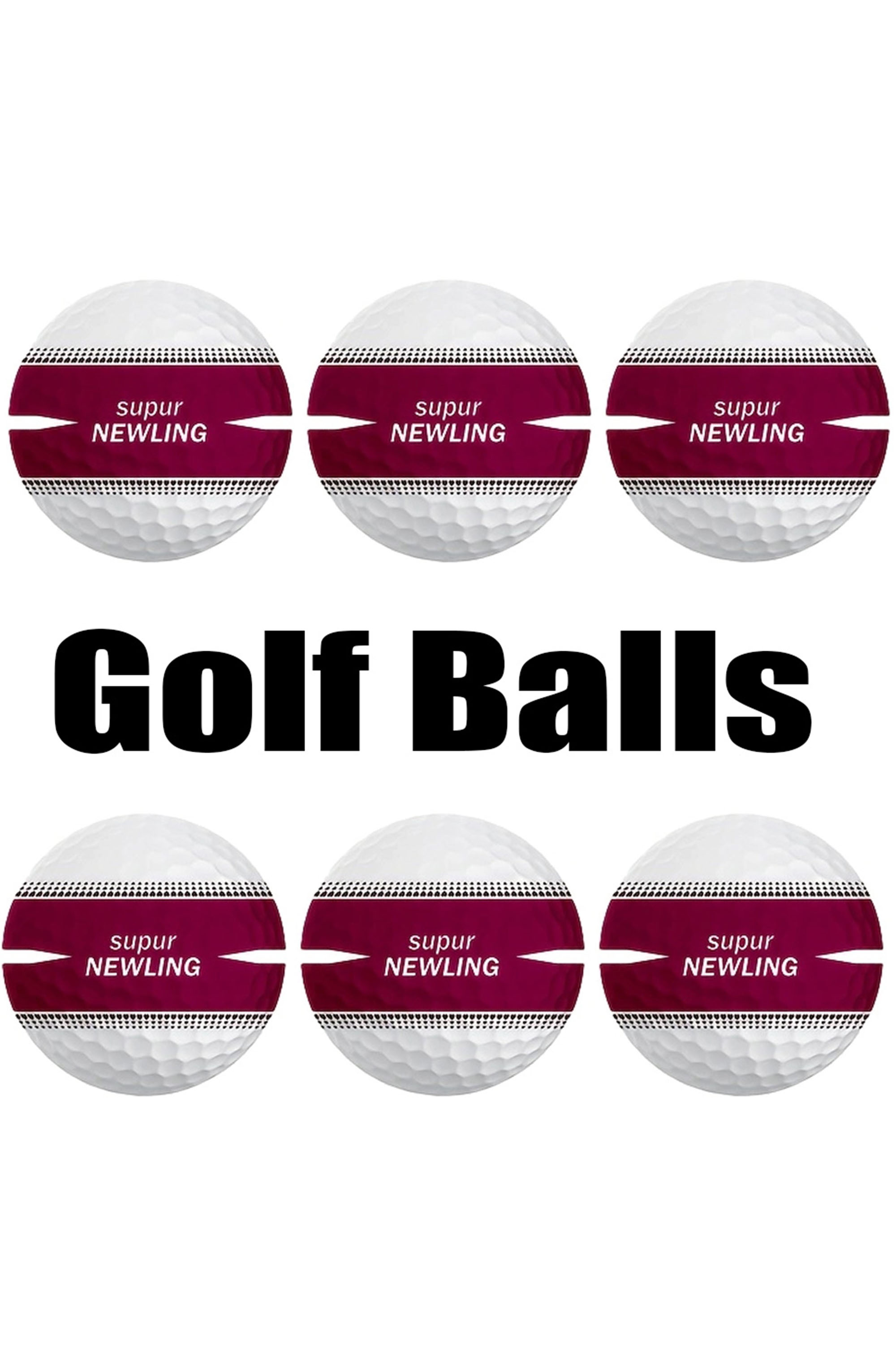 Rubber Golf Ball Practice Training Driving Range Indoor Outdoor 
