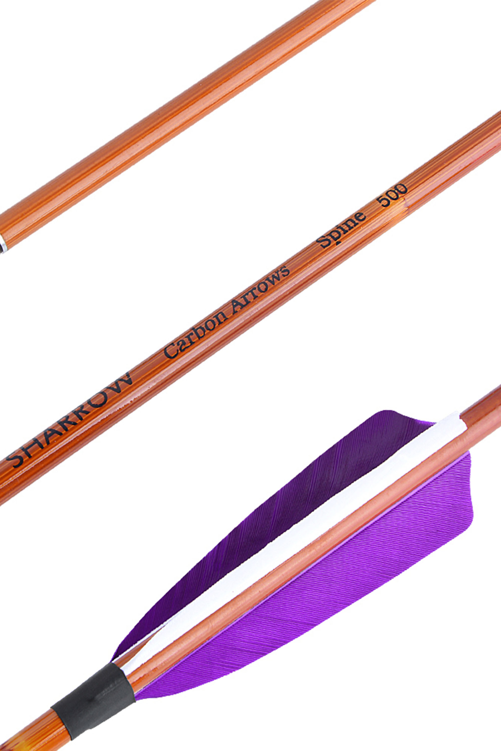 Mixed Carbon Arrows with Real Feather Fletching