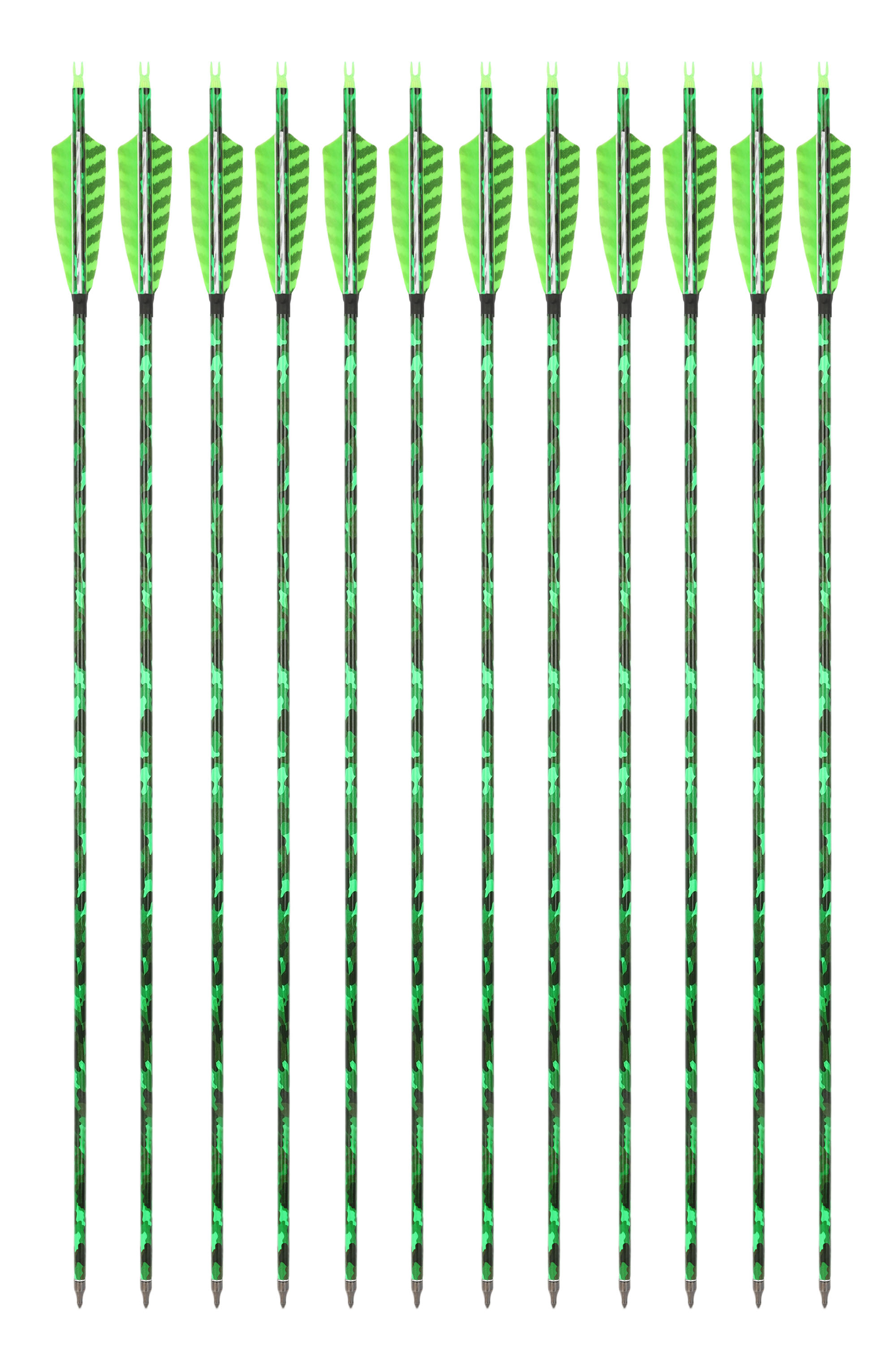 Carbon Archery Arrows with 4" Turkey Feathers 12-Pack Hunting