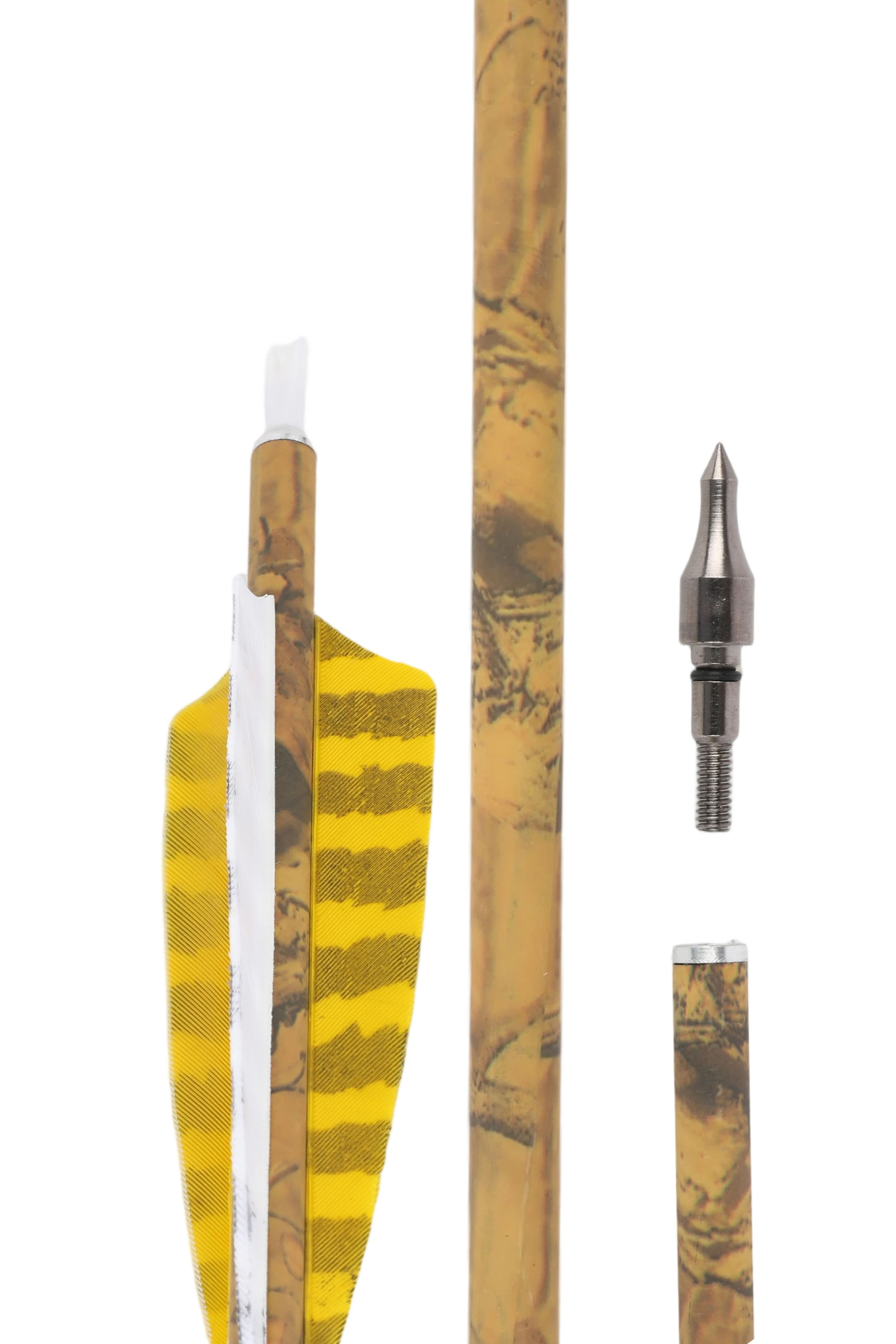 Mixed Carbon Arrows, SP500, 6.2mm Inner Diameter, 12-Pack