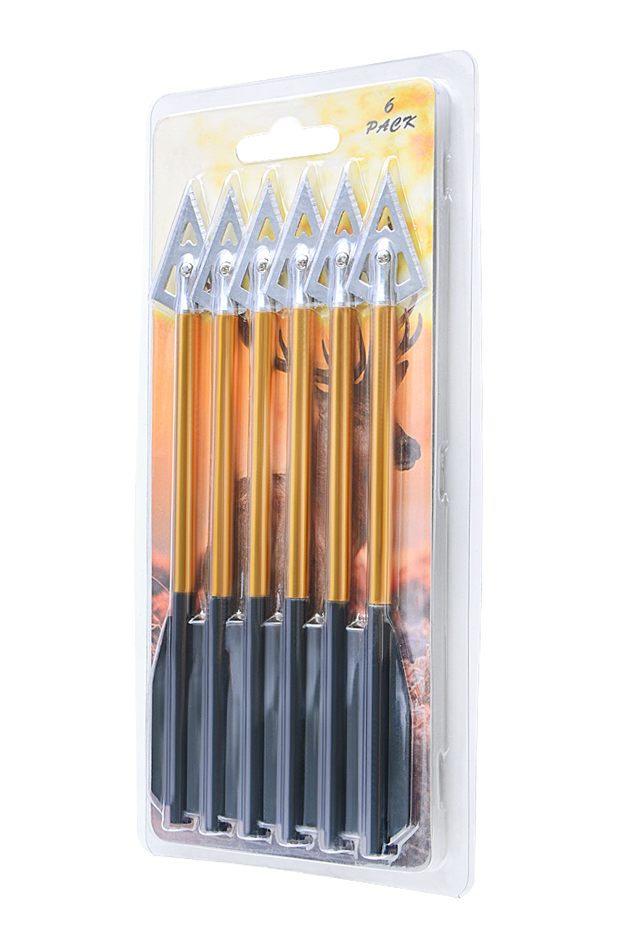 Aluminum Mini Bolts for Crossbows – 7.8g, Razor-Sharp Broadheads, 6 Pack