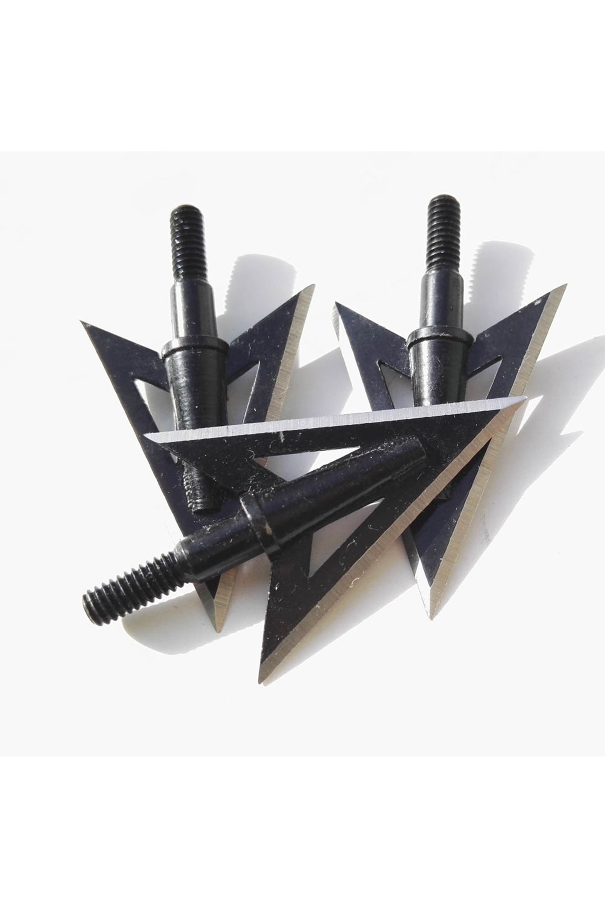 100 Grain 2-Blade Fixed Broadheads, Sharp Metal Hunting Arrowheads