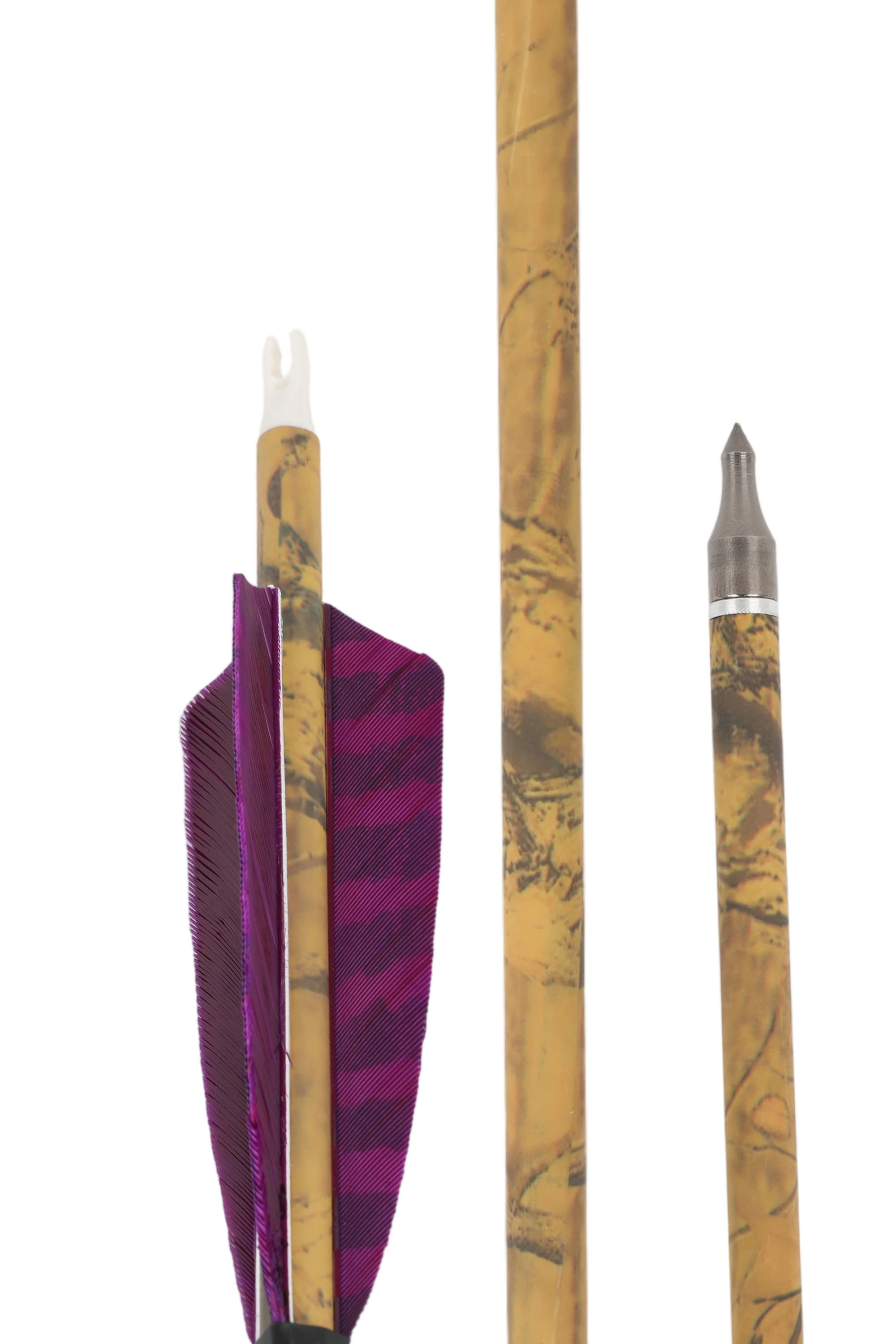 Mixed Carbon Arrows, SP500, 6.2mm Inner Diameter, 12-Pack