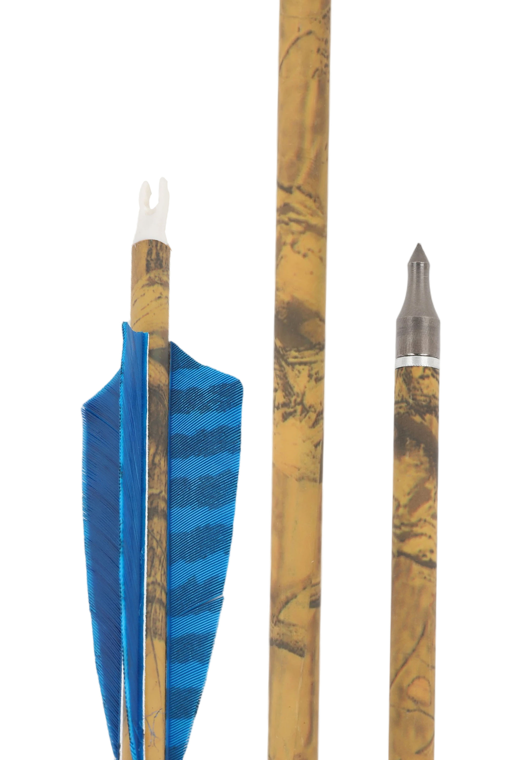 Mixed Carbon Arrows, SP500, 6.2mm Inner Diameter, 12-Pack