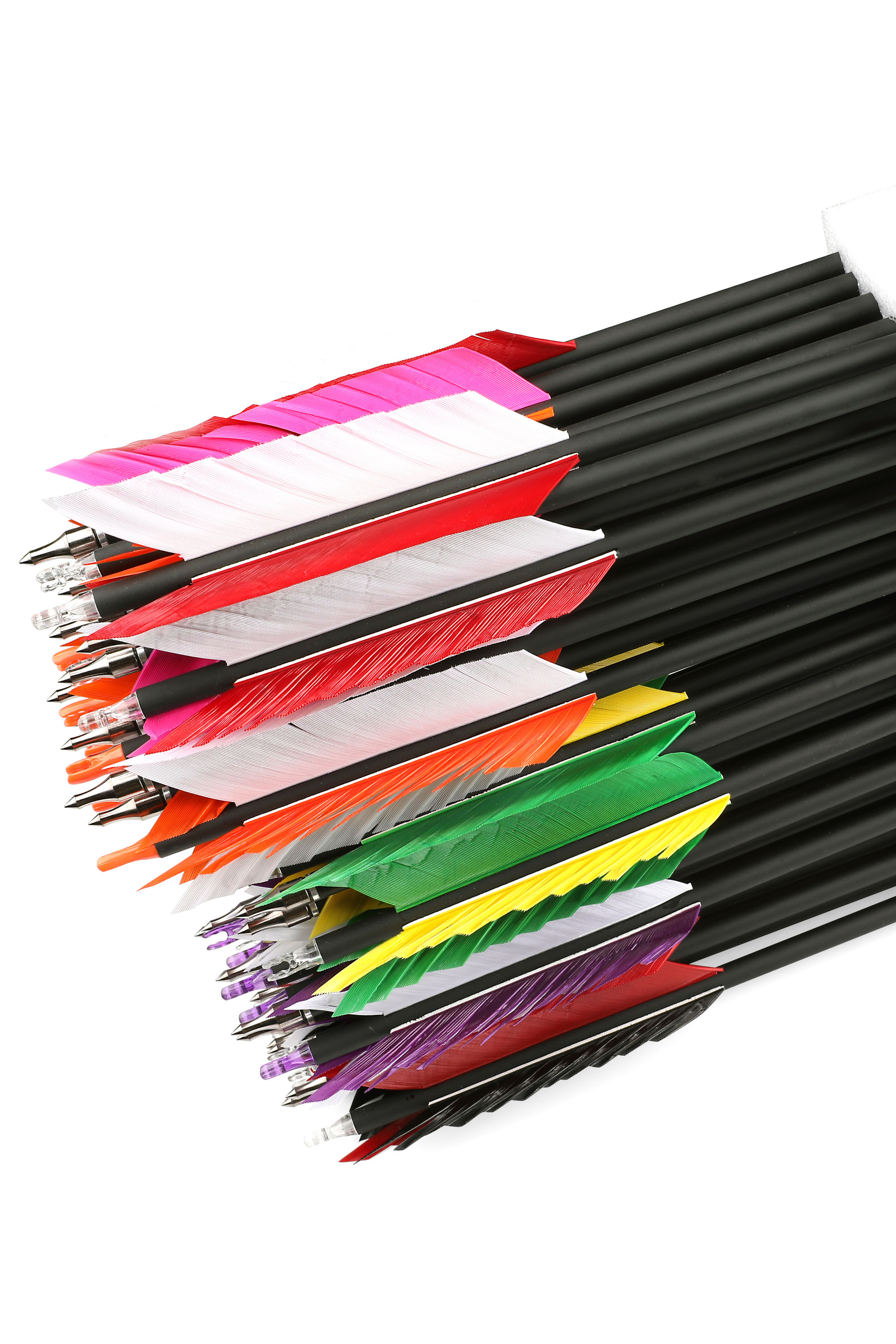 Arrows – 31.5" Length, 4" Flu Flu Feathers, 100-Grain Field Points