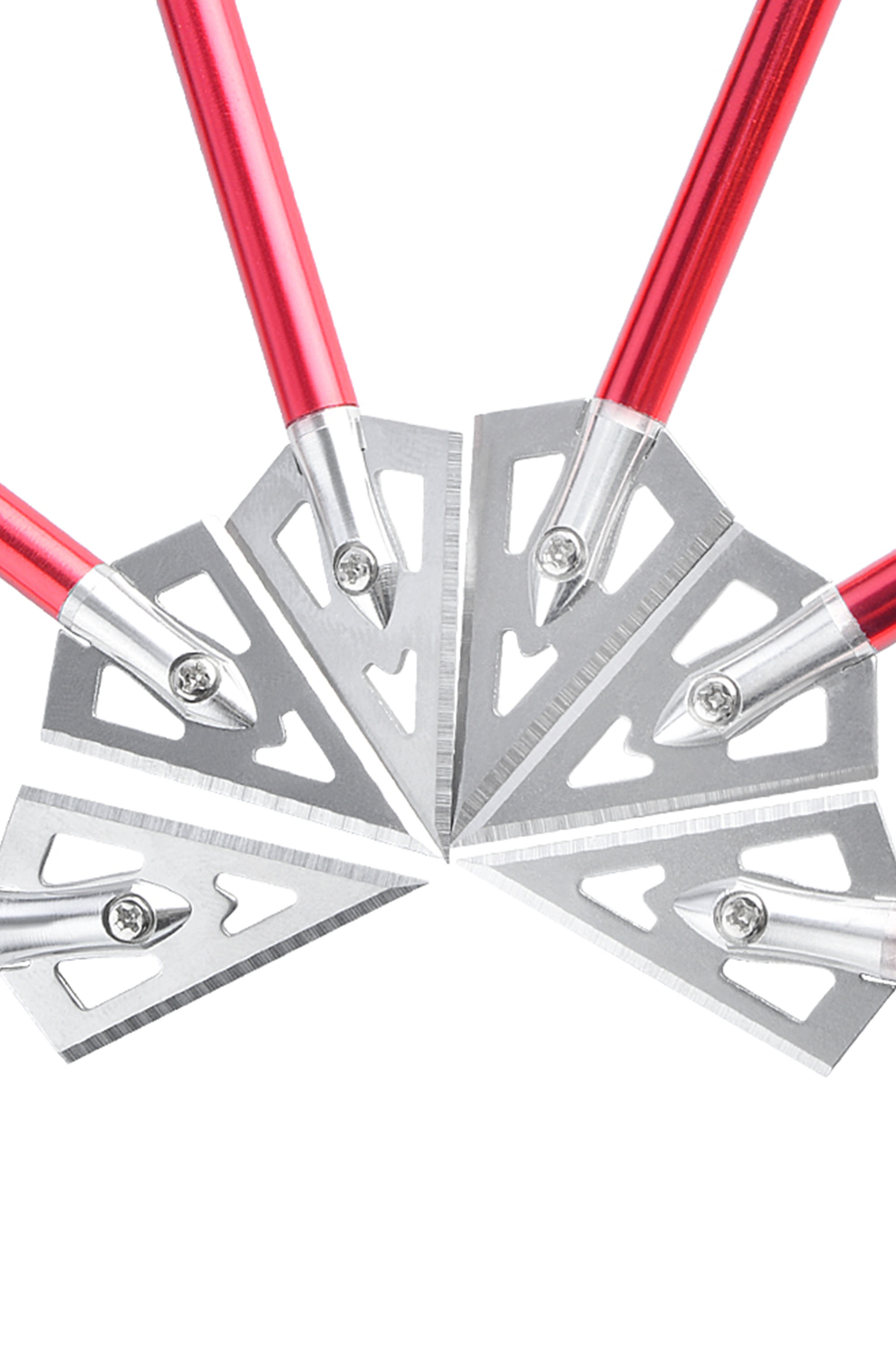 Aluminum Mini Bolts for Crossbows – 7.8g, Razor-Sharp Broadheads, 6 Pack