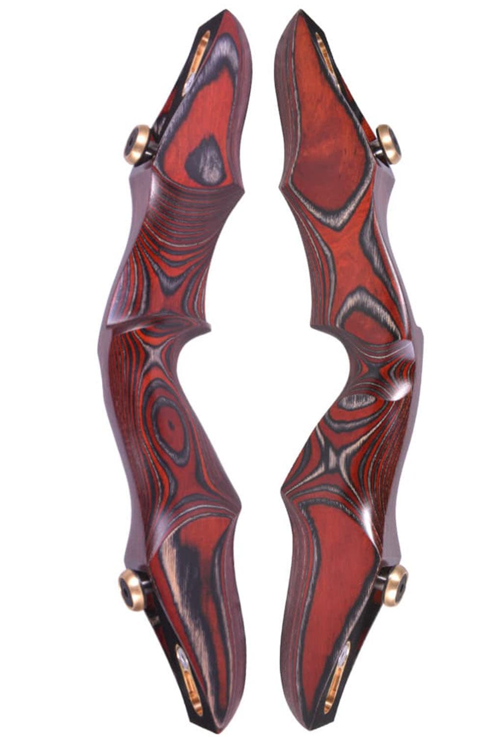 58" Wooden Traditional Recurve Bow ILF Takedown 20–50 lbs