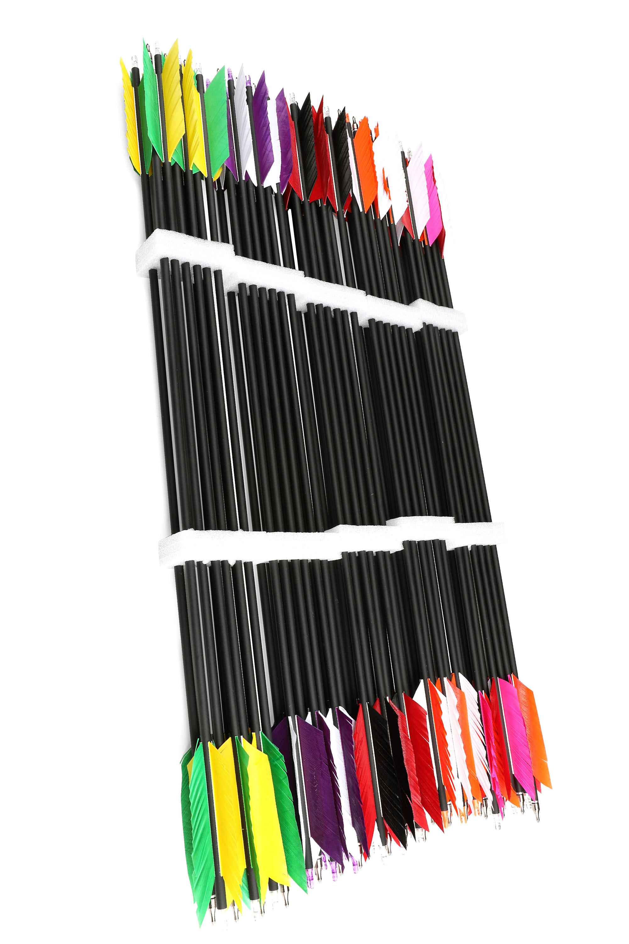 Arrows – 31.5" Length, 4" Flu Flu Feathers, 100-Grain Field Points