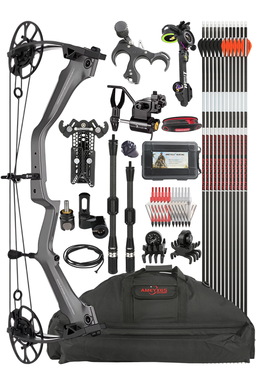 Bull 801 0-80Lbs Pure Carbon One-piece Compound Bow