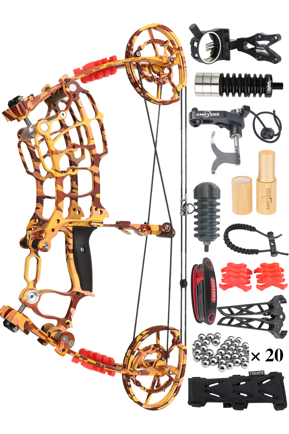 Lokearchery 30-70Lbs Dual-Purpose Hunting Compound Bow Set
