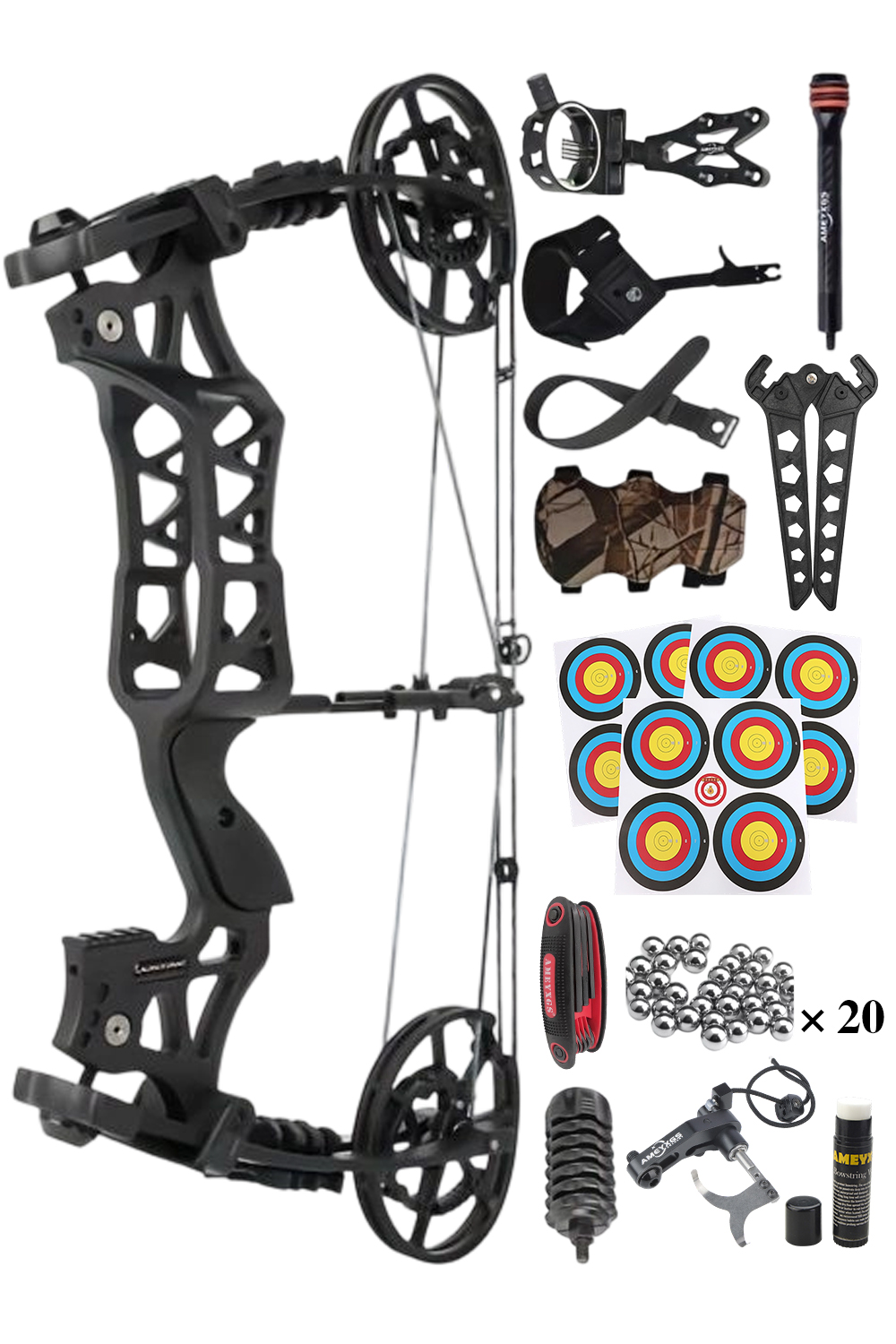Junxing M109E Adjustable Dual-Purpose Hunting Compound Bow Set