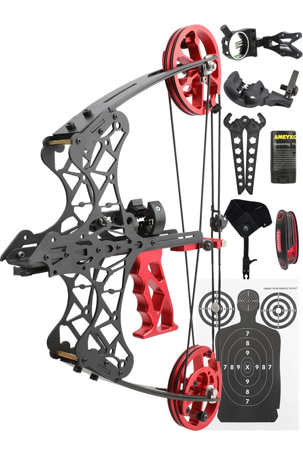 Lokearchery Mini Falcon 35-38Lbs Dual-Purpose Compound Bow Set