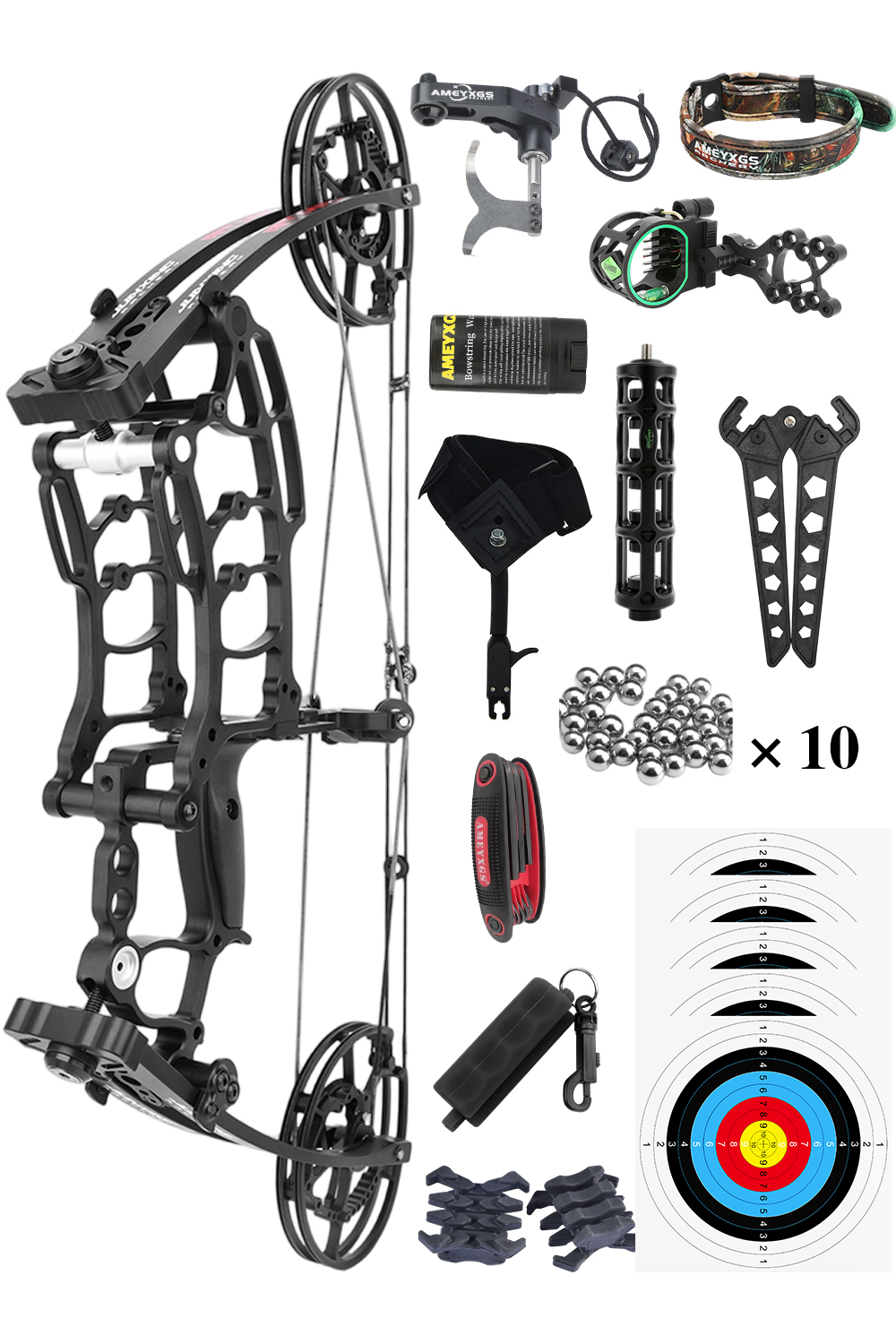 Junxing M109K 40-60Lbs Adjustable Hunting Compound Bow Set