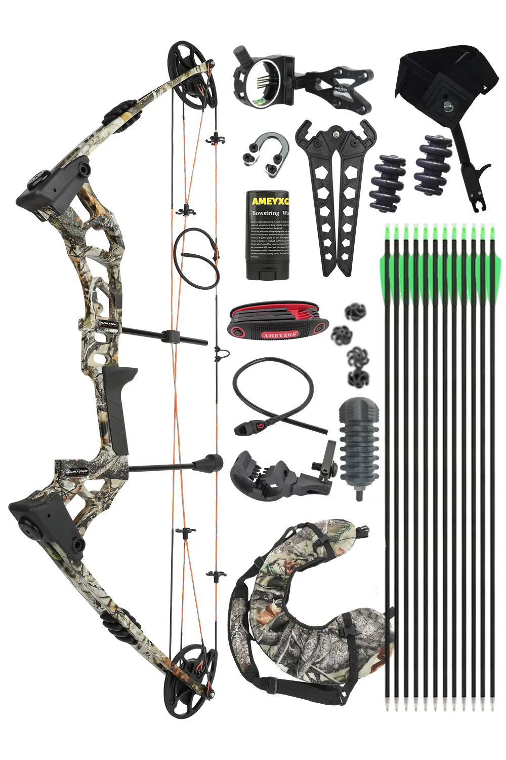 Junxing M121A 0-70Lbs Aluminum Alloy Hunting Compound Bow Set