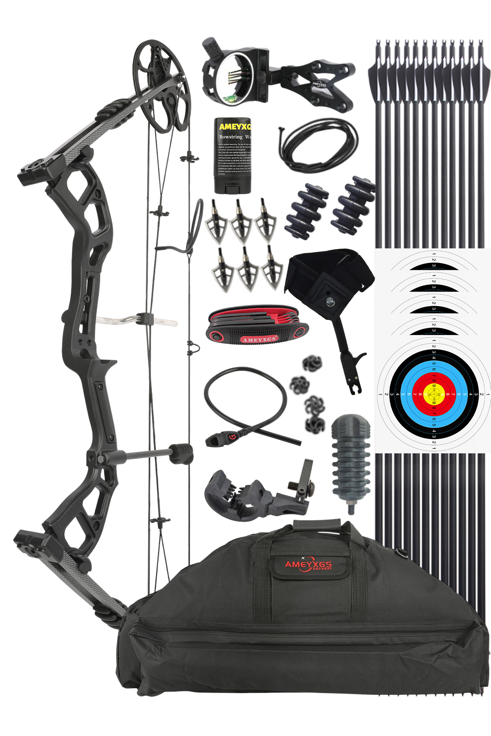Junxing M193 0-70Lbs Aluminum Alloy Hunting Compound Bow Set