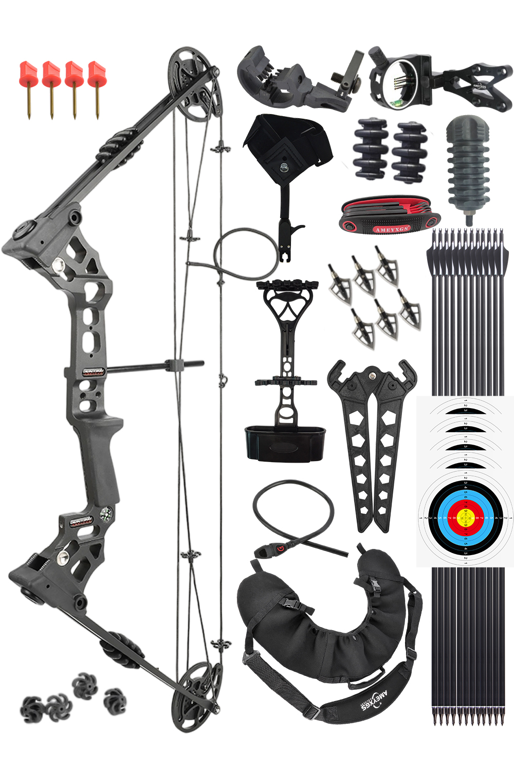 Junxing Dragon X8 20-70Lbs CNC Hunting Compound Bow Set