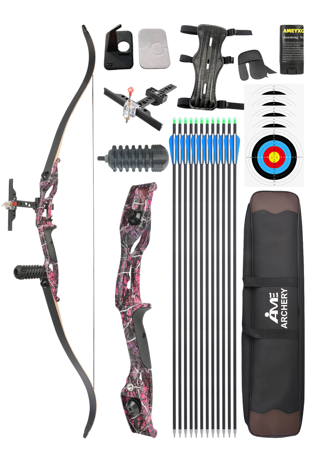 Junxing F179 30Lbs Takedown Recurve Bow Hunting Set