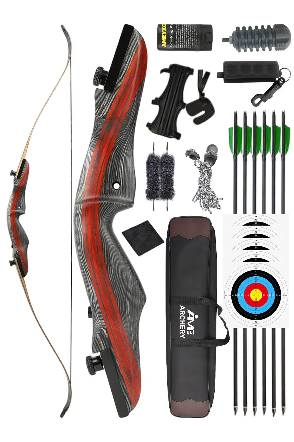 Ameyxgs Bejer 40-50Lbs Takedown Hunting Recurve Bow Set
