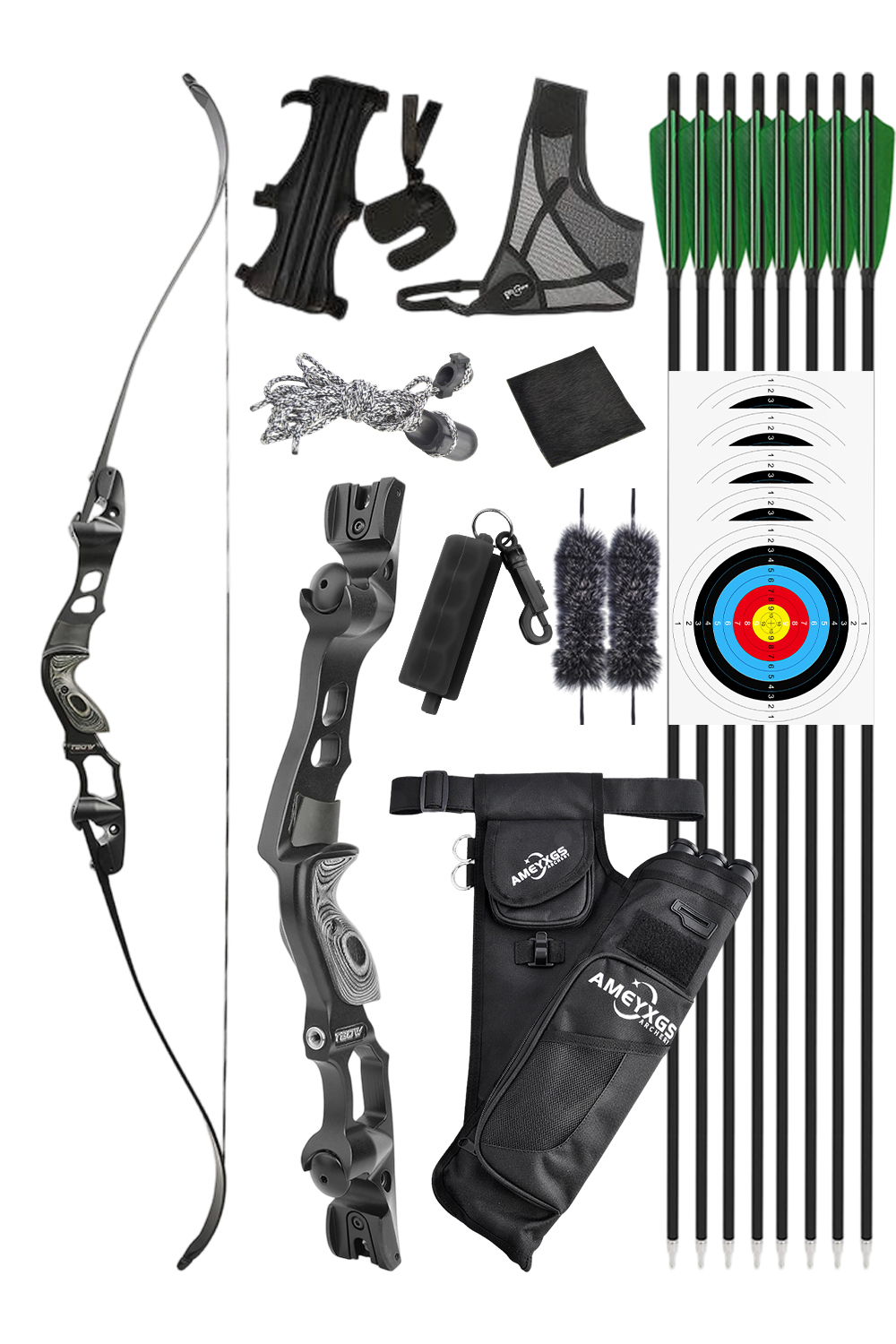 Junxing Tbow 40-60Lbs Takedown ILF Hunting Recurve Bow Set