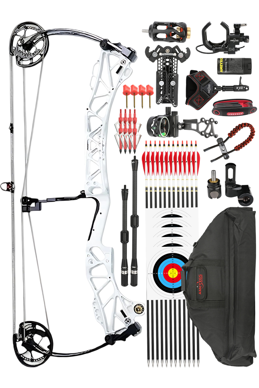 AGS Chuan Yu 45-75Lbs Olympic Competition Dual-Purpose Compound Bow Set