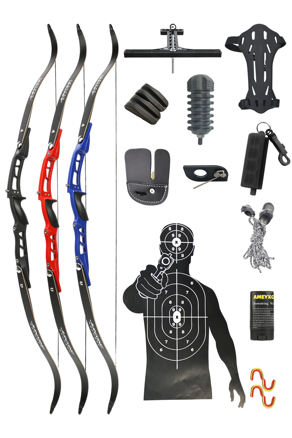 Junxing F167 ILF 20-40Lbs CNC Aluminum Alloy Recurve Bow Set