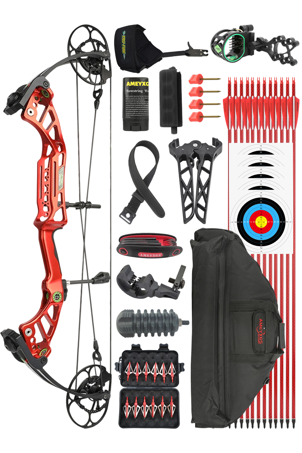 Alien 40–75Lbs CNC Aluminum Alloy Hunting Compound Bow Kit