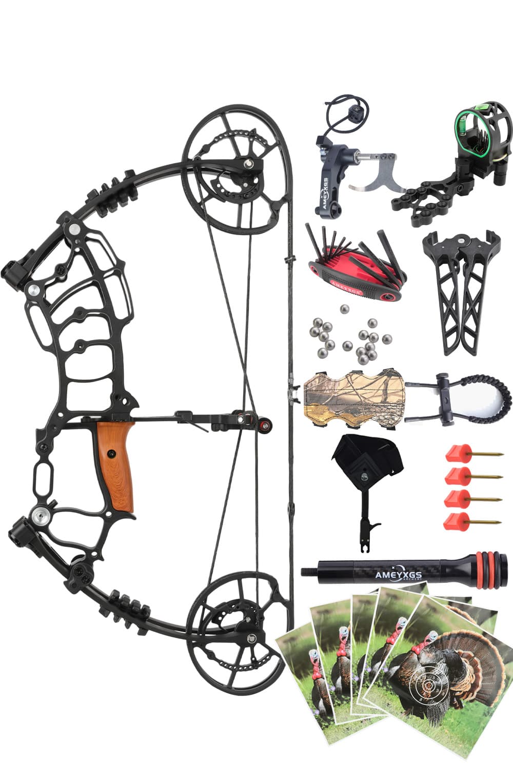 Short Axis Dual-use Compound Hunting Bow 30-70 lbs
