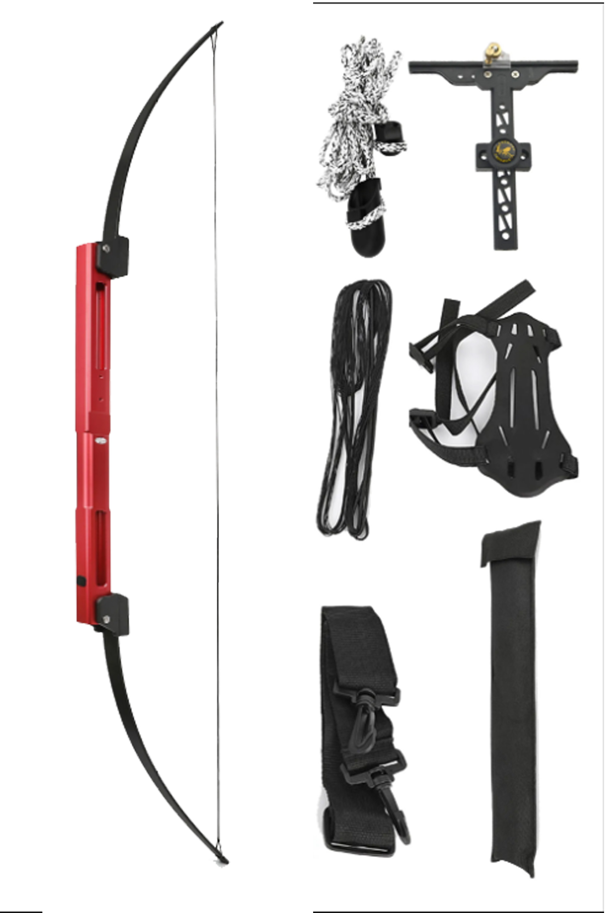 Archery 58" Folding Bow 35-40lbs Recurve Bow RH/LH Outdoor Hunting 