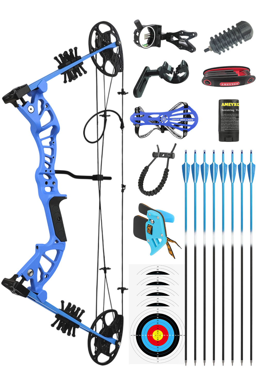 Lokearchery 15-45Lbs Archery Youth Compound Bow Set
