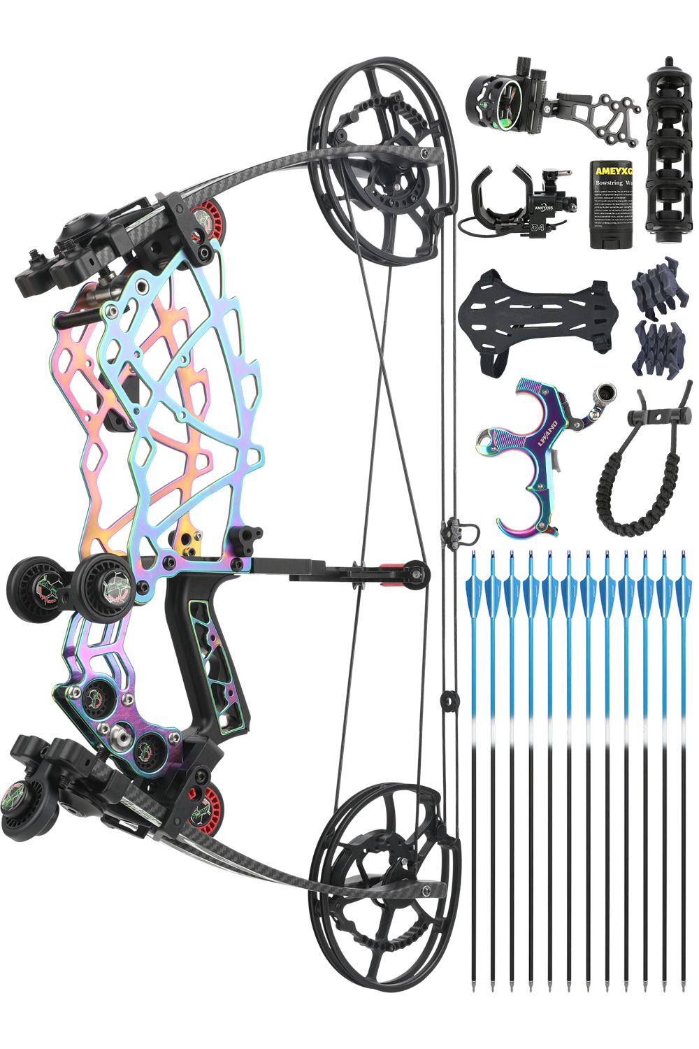 Alien 40-75Lbs Titanium Alloy Ball Bearing Compound Bow Set