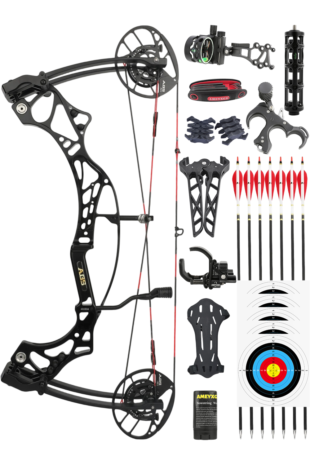 AGS ShengSuan 4.0 CNC 40-70Lbs Hunting Compound Bow Set
