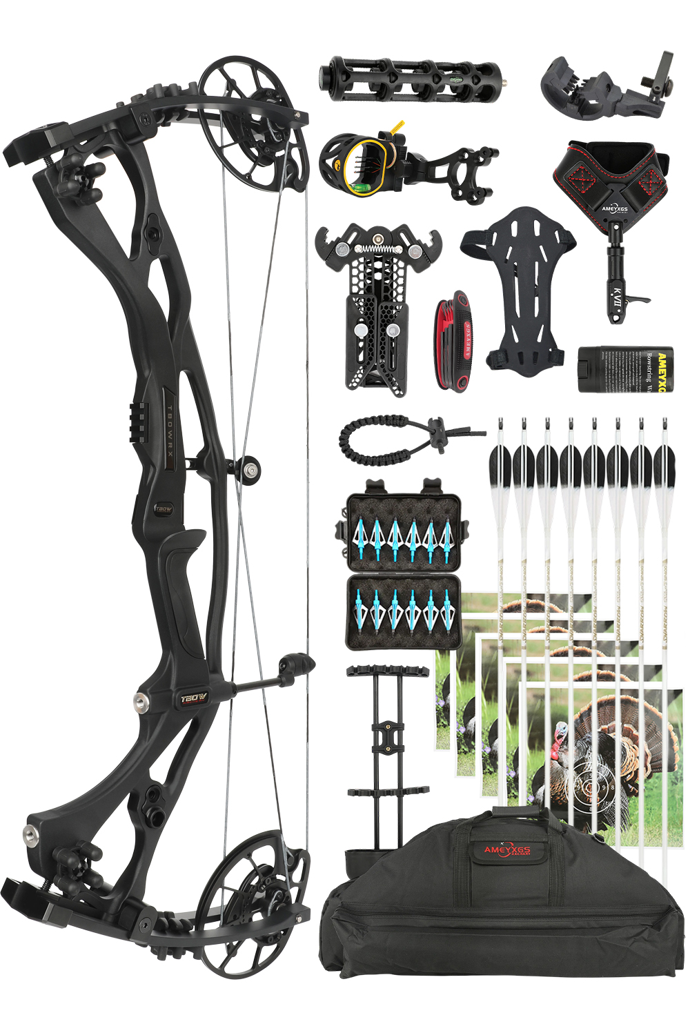 Junxing H21 40-70Lbs CNC Archery Hunting Compound Bow Set