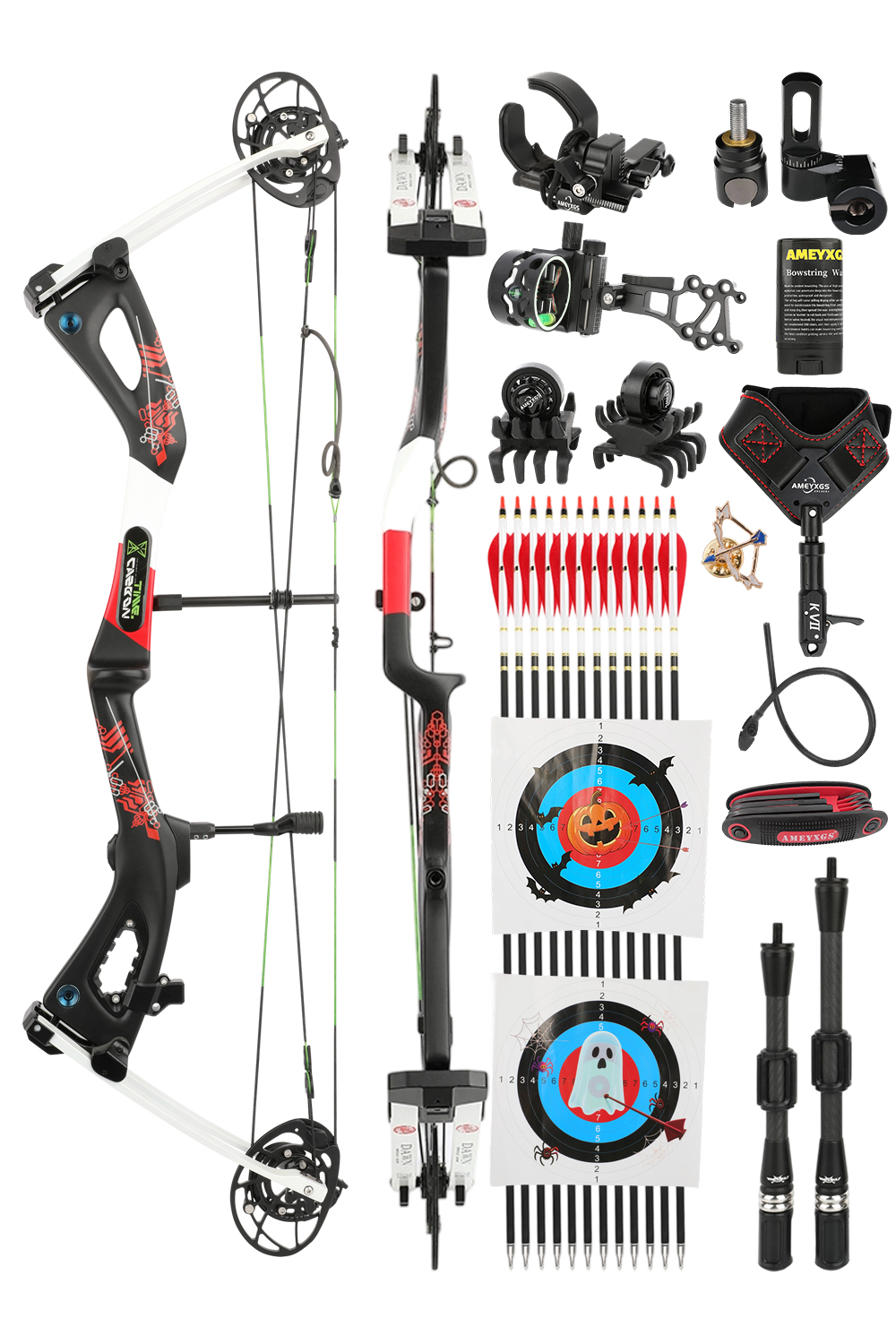 Hunting Bow ShengSuan DAWN Archery X6 0-70Lbs Carbon Fiber