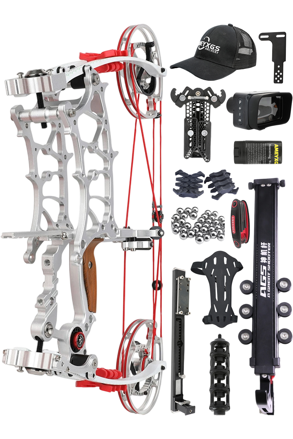 Toulu 30-75Lbs CNC Compact Hunting Dual-Purpose Compound Bow Set