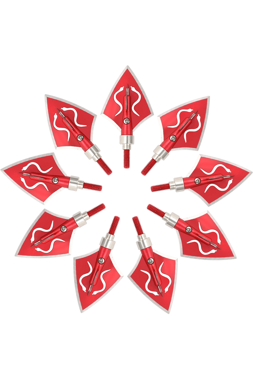 128 Grain Stainless Steel Screw-In Points Hunting Blade Arrowhead