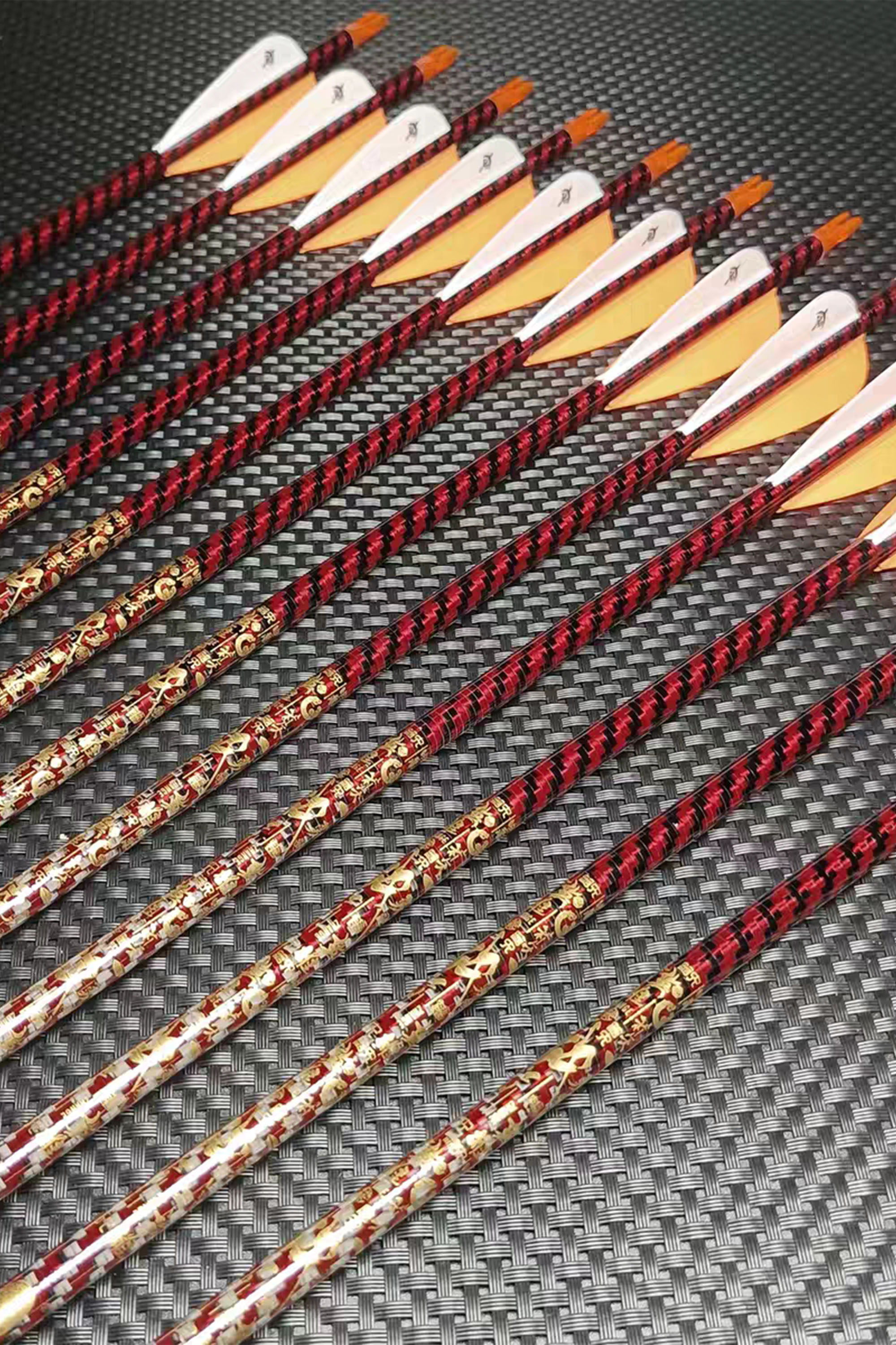 Zhan Ge Carbon Arrow Feather Vanes Hunting Arrow Spine300-800