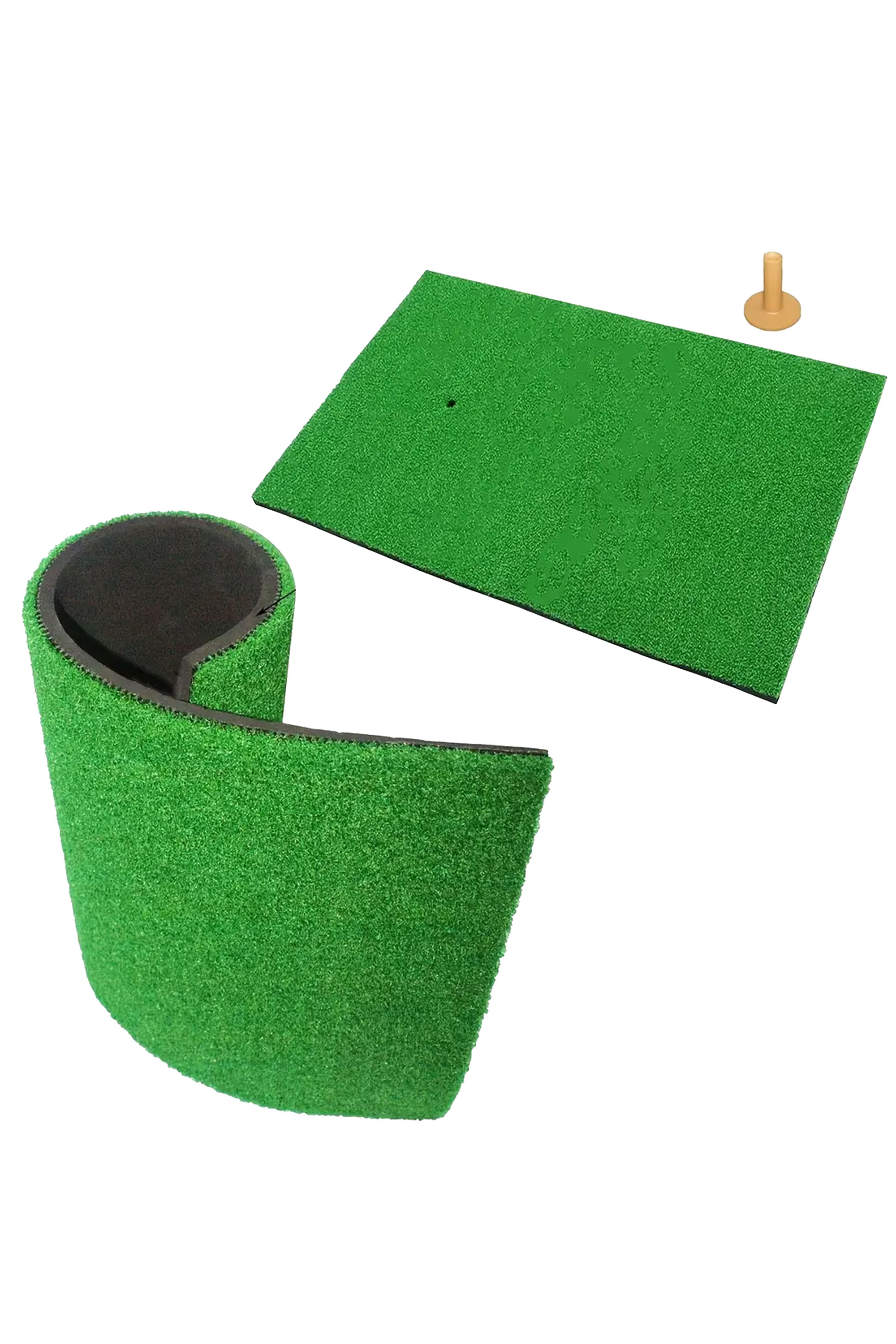 Golf Swing Hitting Mat Artificial Turf Portable Practice Tee 
