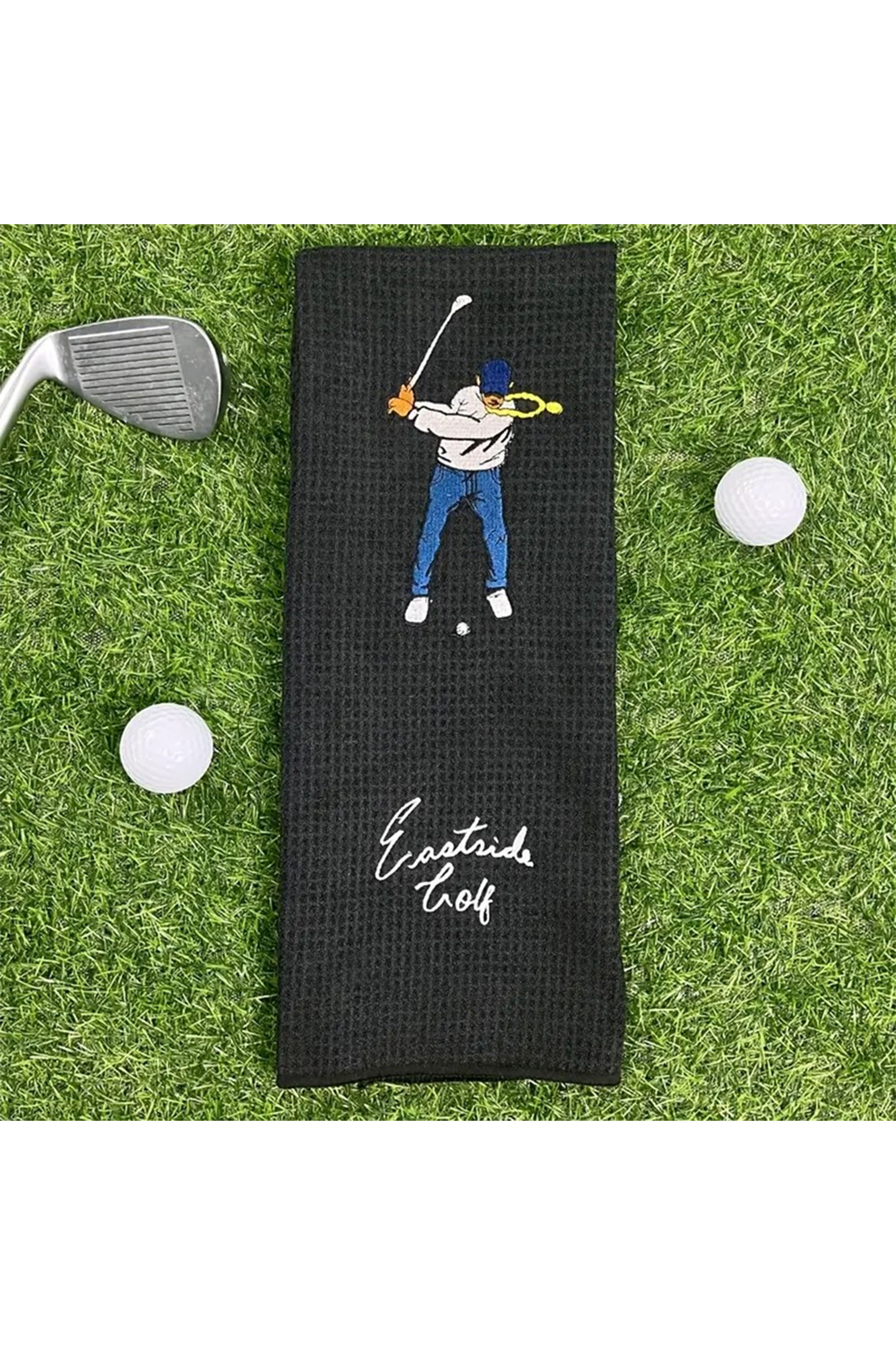 Towel Clean Golf Clubs Ball Soft  Absorbent Embroidered 40*60cm 