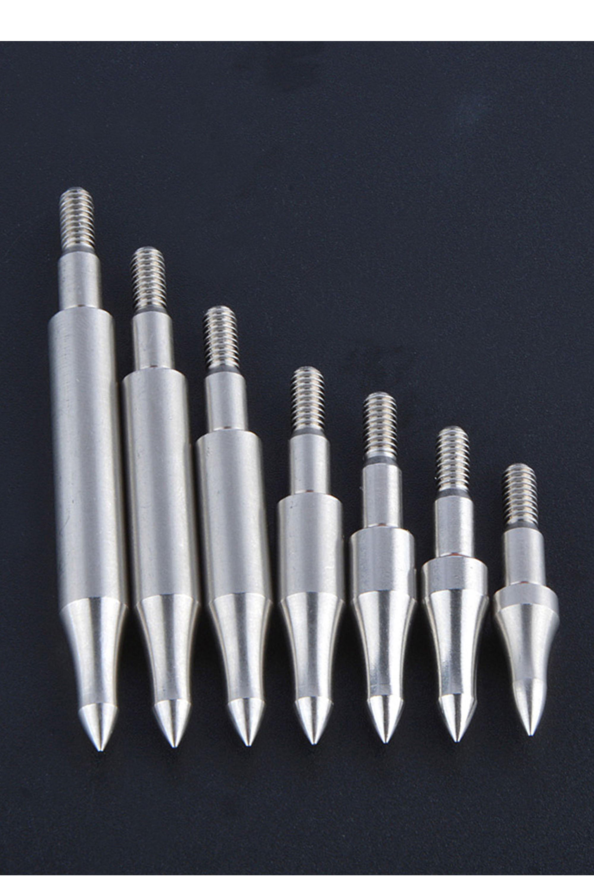 Arrowhead Stainless Steel 100-300gr Screw In Point Archery Hunting 12X 