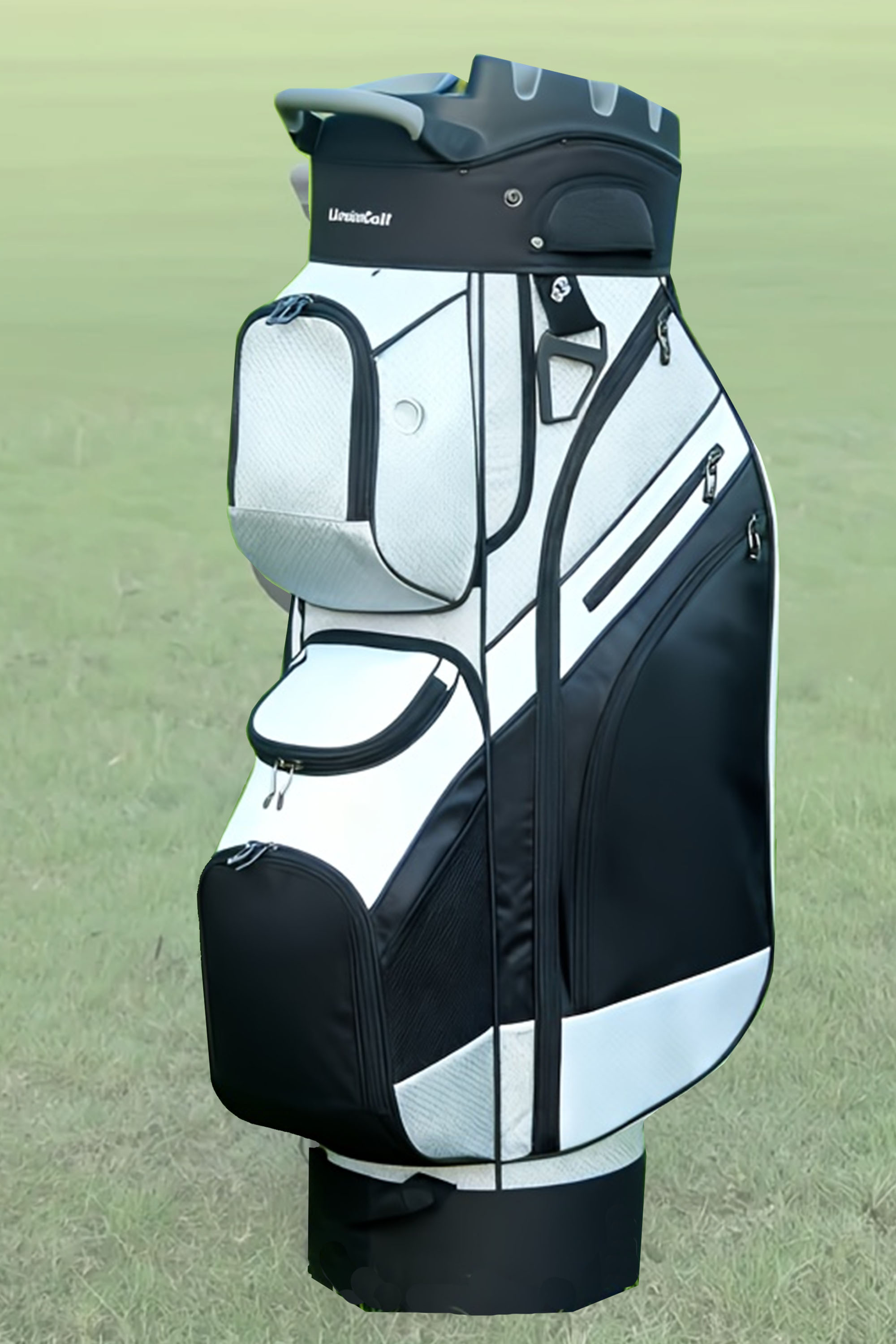 14-Way Dividers 7 Pocket Golf Club Bag Polyester Course Use Case 