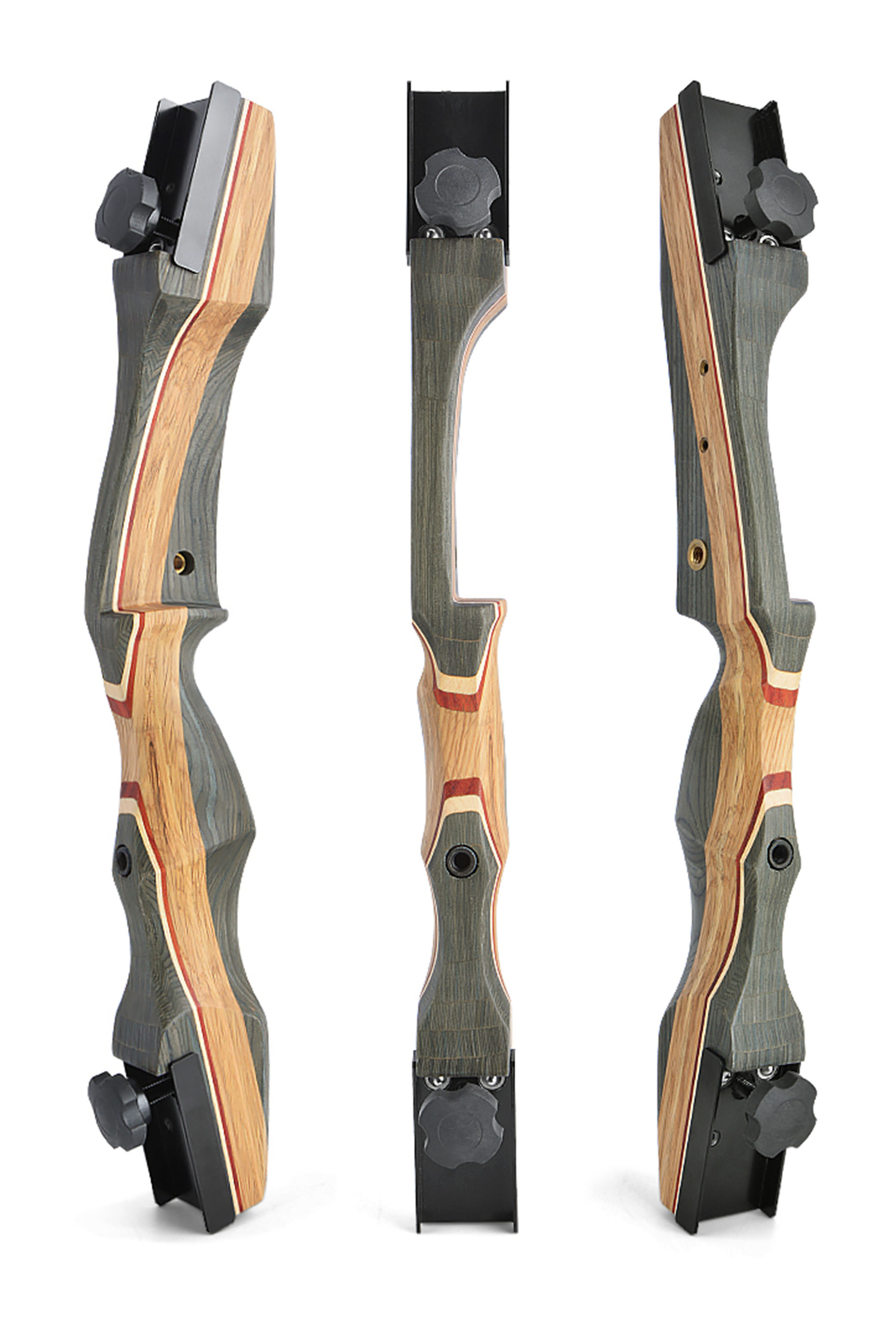 62" Takedown Recurve Bow, 19" Tech Wood Riser, Quick-Plug Design, 50 lbs