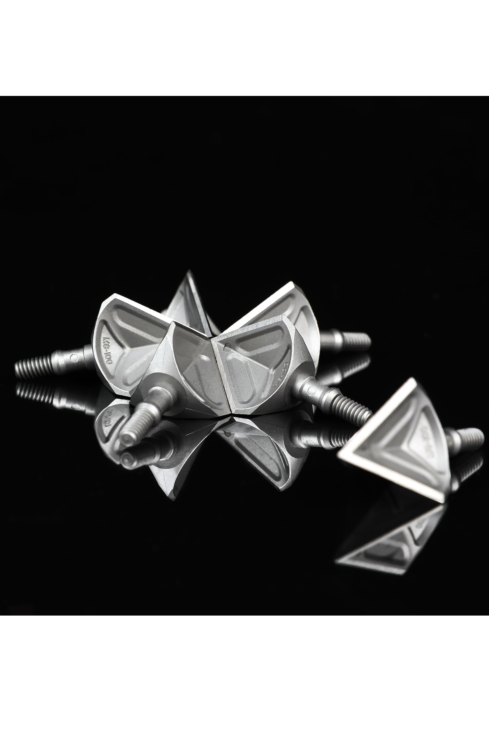  Archery 100gr Stainless Steel Field Points for Hunting 6PCS