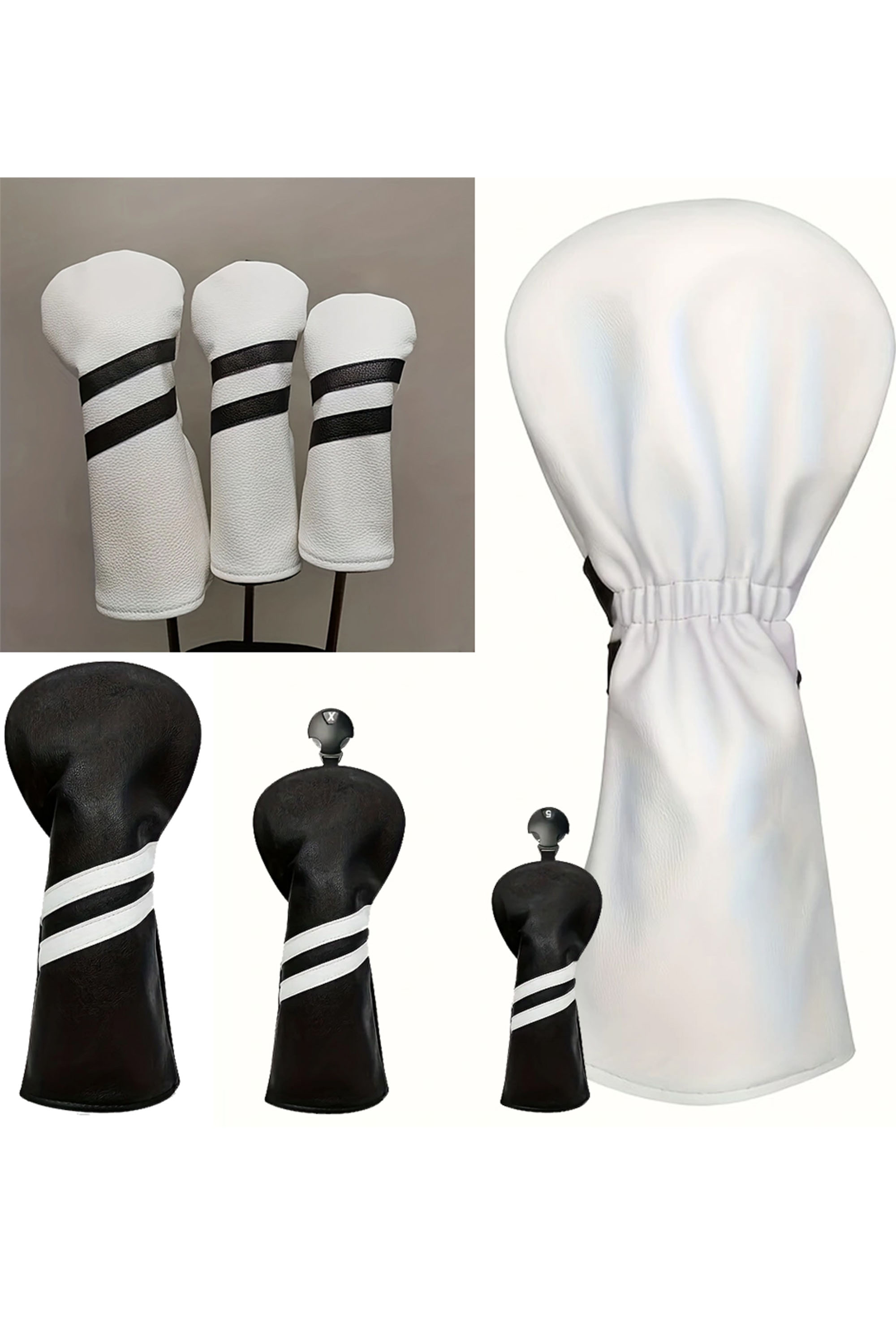 Golf Club Headcover Premium PU Durable Protector Gear Course Use 