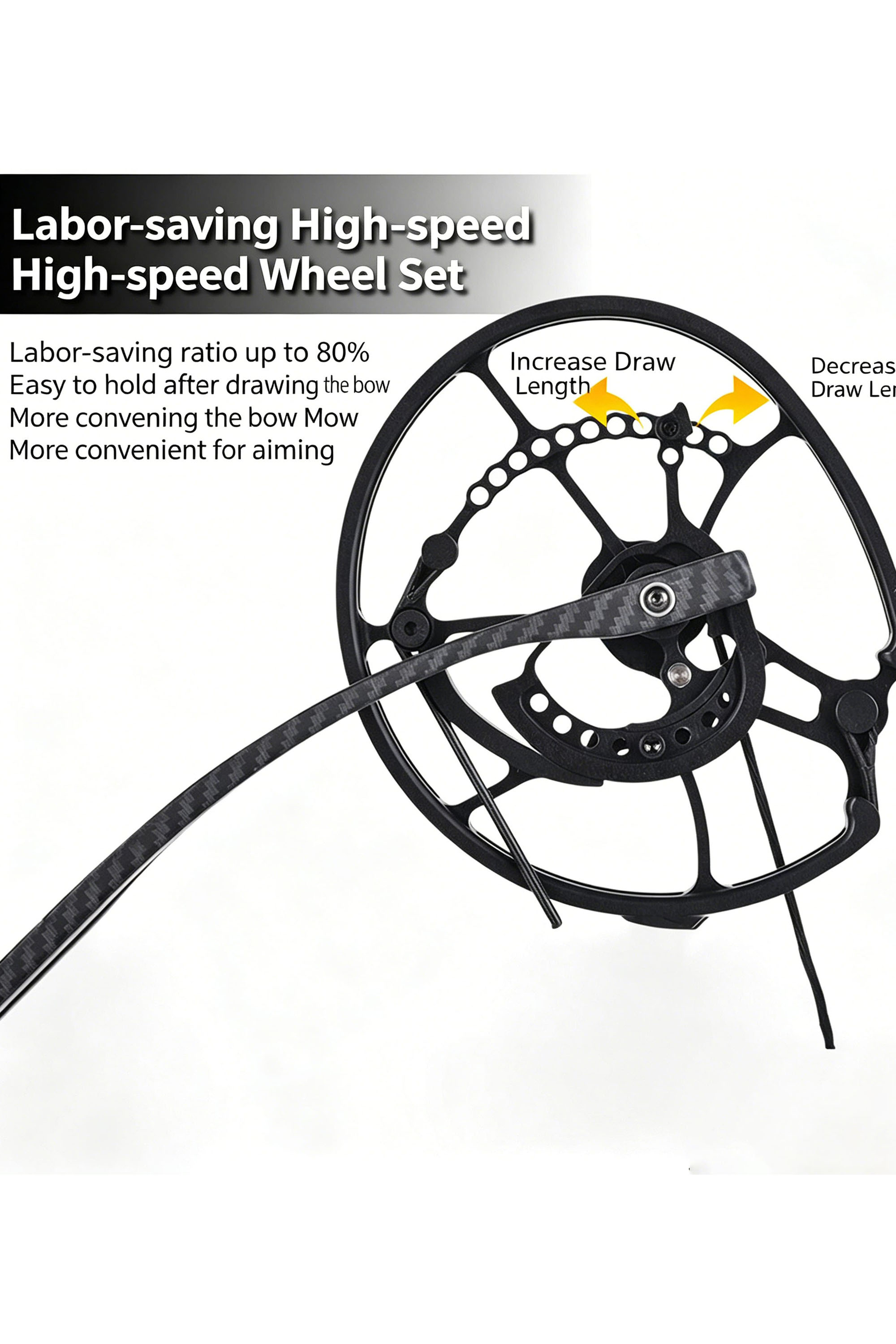 Archery 40-65Lbs CNC Archery Hunting Compound Bow Dual-use Set